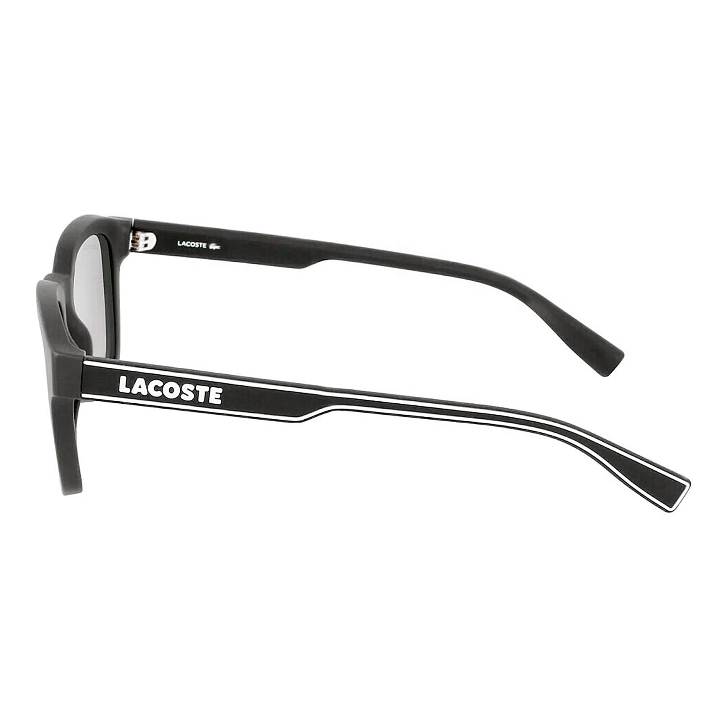 Lacoste L 966S 002 50 Unisex Dikdörtgen Mat Siyah Kemik Güneş Gözlüğü