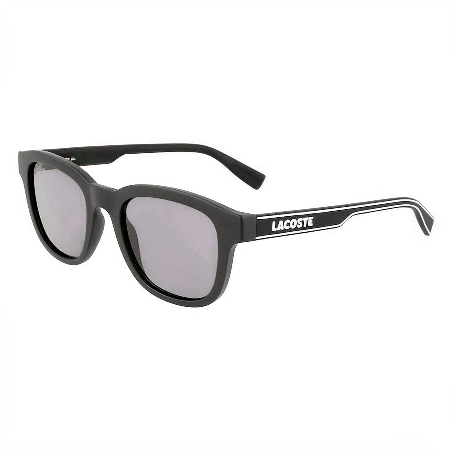 Lacoste L 966S 002 50 Unisex Dikdörtgen Mat Siyah Kemik Güneş Gözlüğü