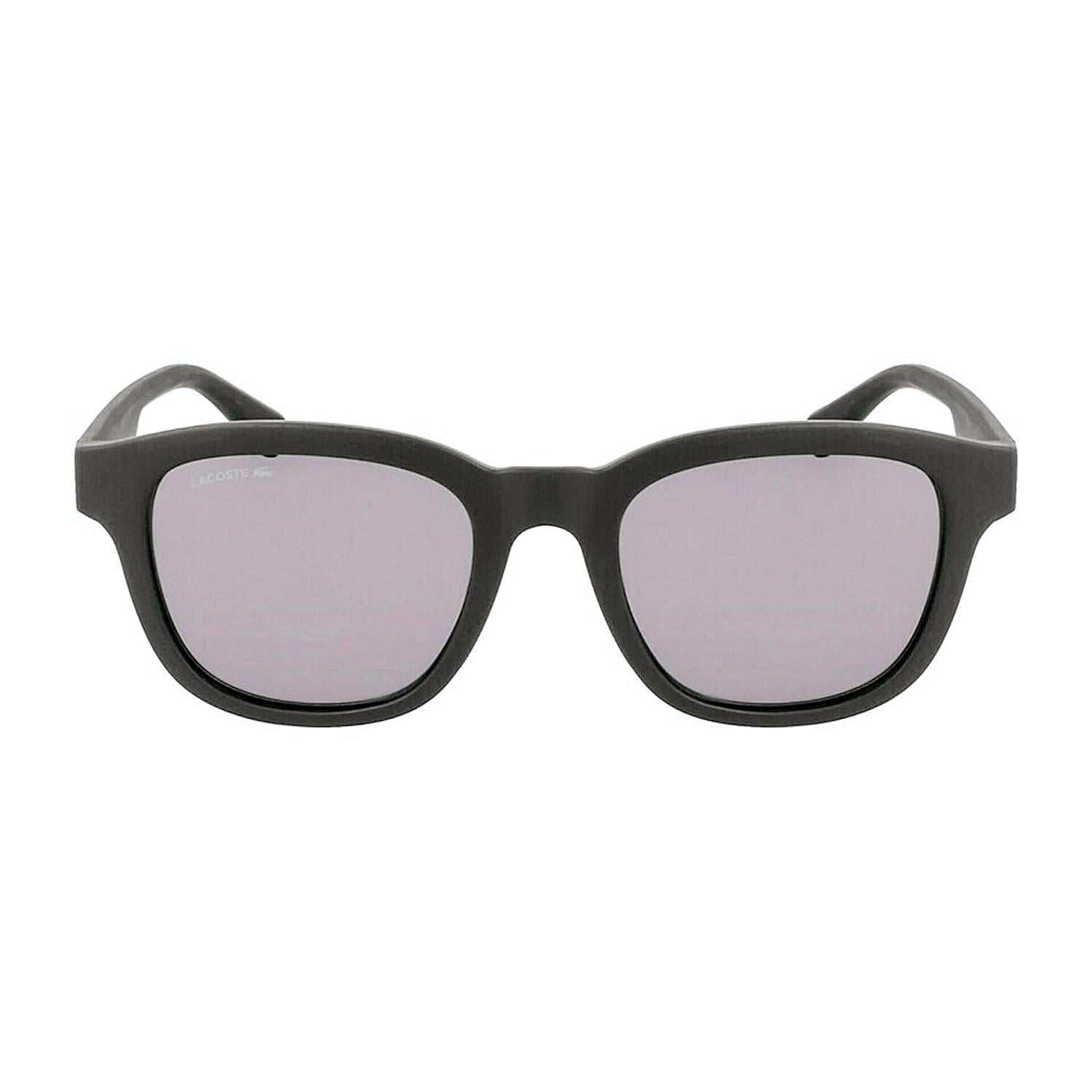 Lacoste L 966S 002 50 Unisex Dikdörtgen Mat Siyah Kemik Güneş Gözlüğü
