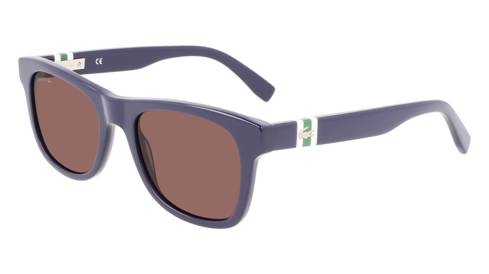 Lacoste L 978S 400 52 Erkek  Dikdörtgen Mavi Kemik Güneş Gözlüğü