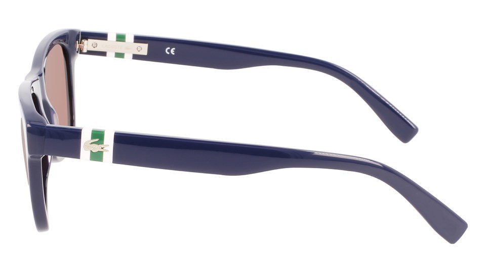 Lacoste L 978S 400 52 Erkek  Dikdörtgen Mavi Kemik Güneş Gözlüğü