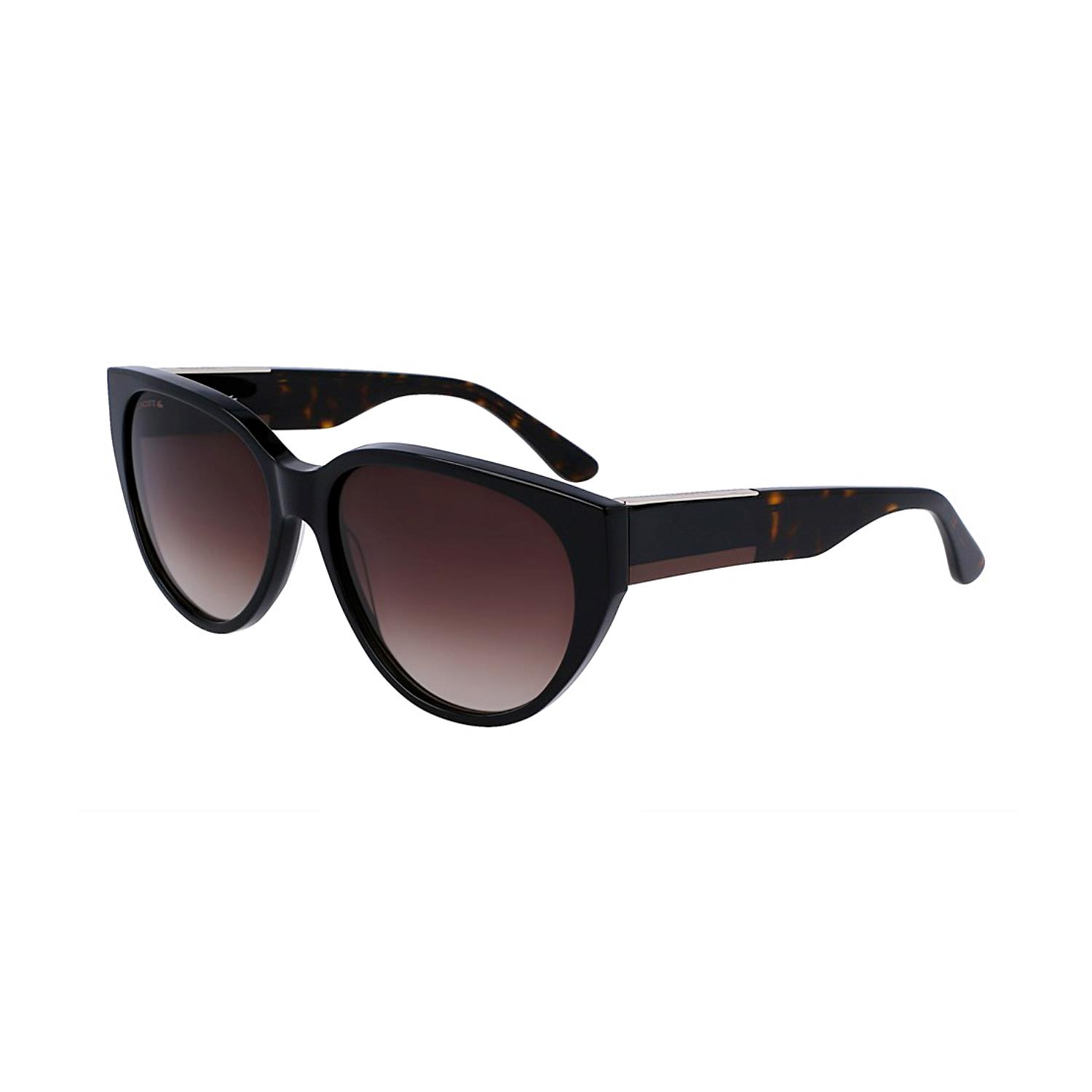 Lacoste L 985S 001 59 Kadın Cat Eye Kahverengi Kemik Güneş Gözlüğü