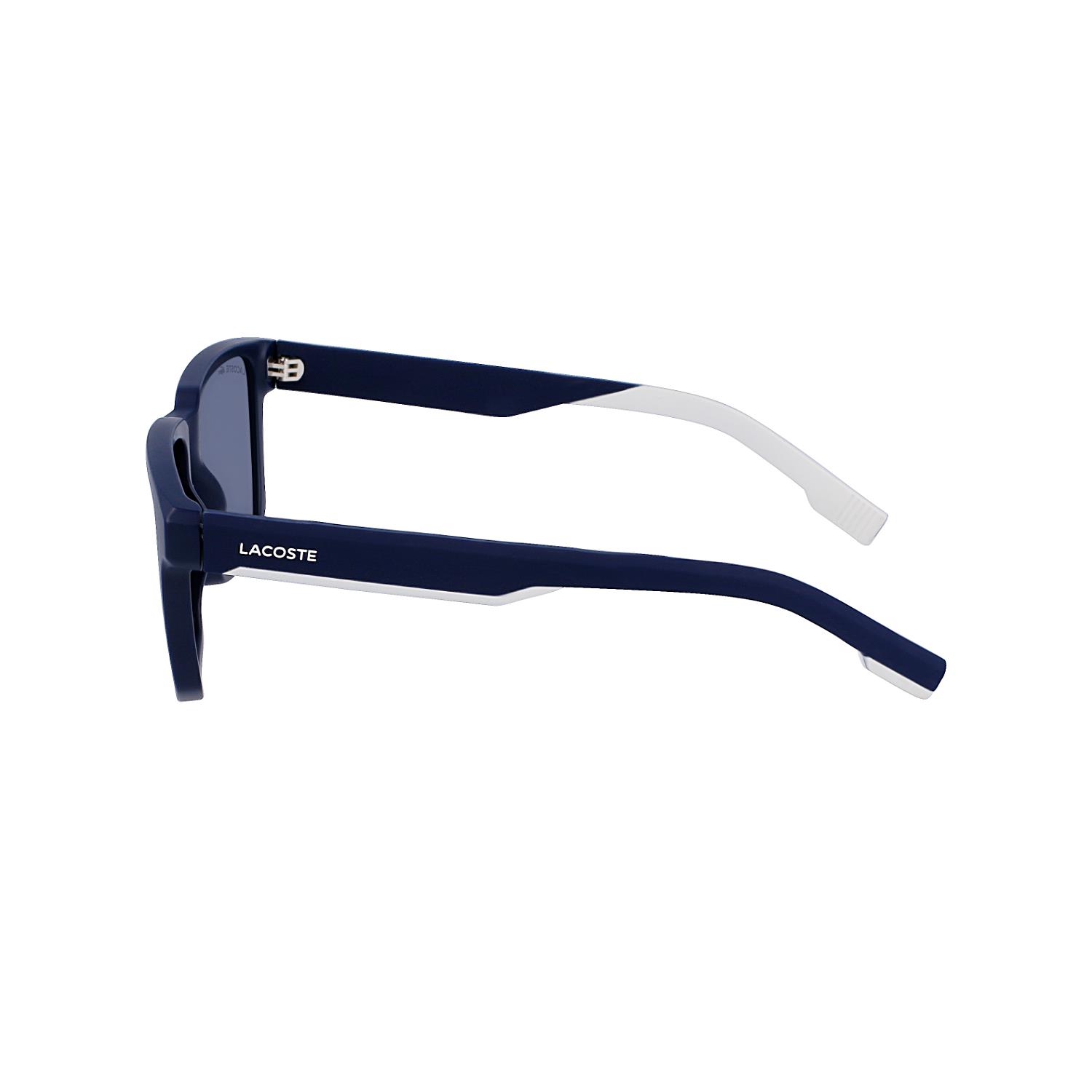 Lacoste L 999S 401 55 Unisex Dikdörtgen Mavi Kemik Güneş Gözlüğü