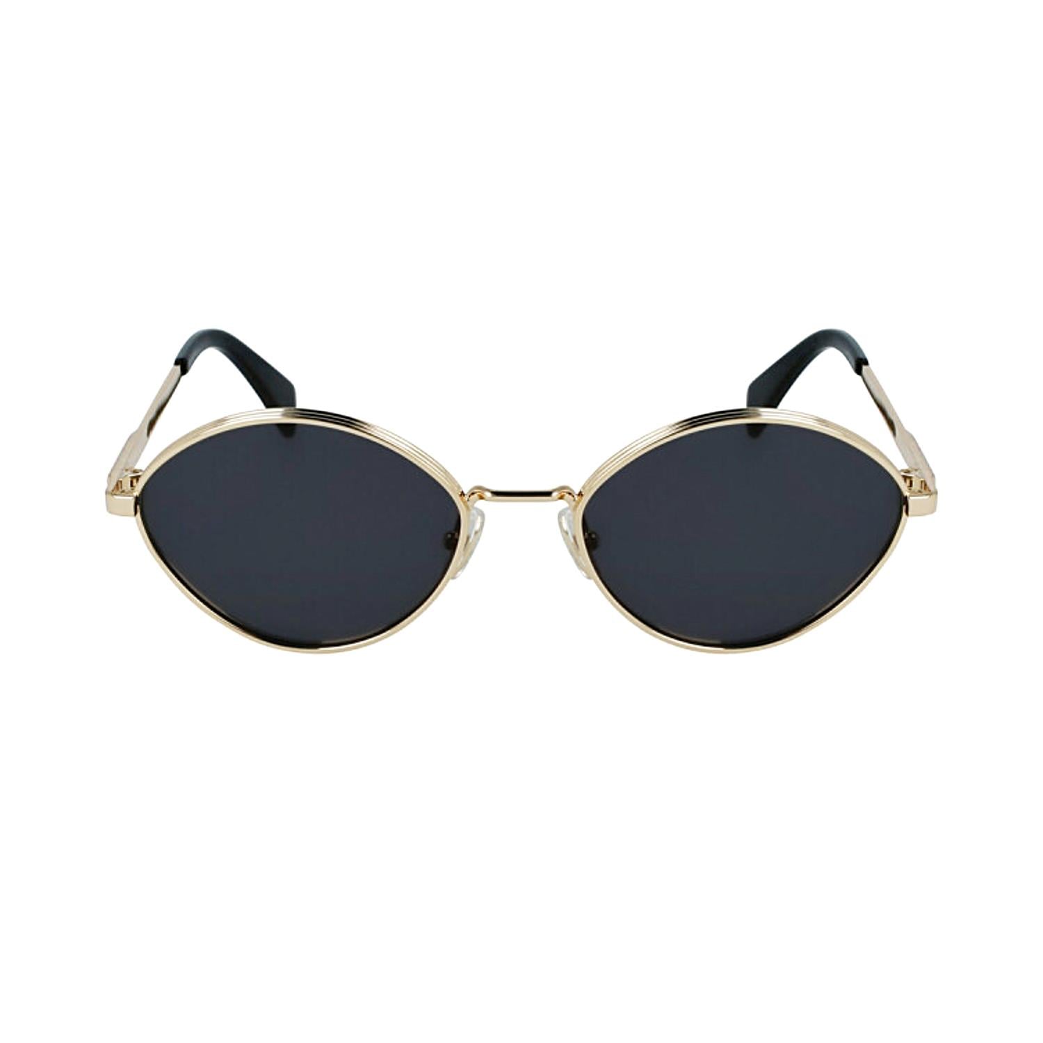 Lanvin LNV 116S 710 57 Unisex Oval Gold Metal Güneş Gözlüğü