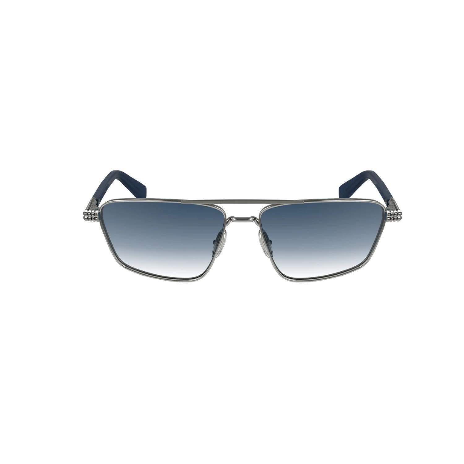 Lanvin LNV 133S 035 58 Unisex Dikdörtgen Gümüş Metal Güneş Gözlüğü