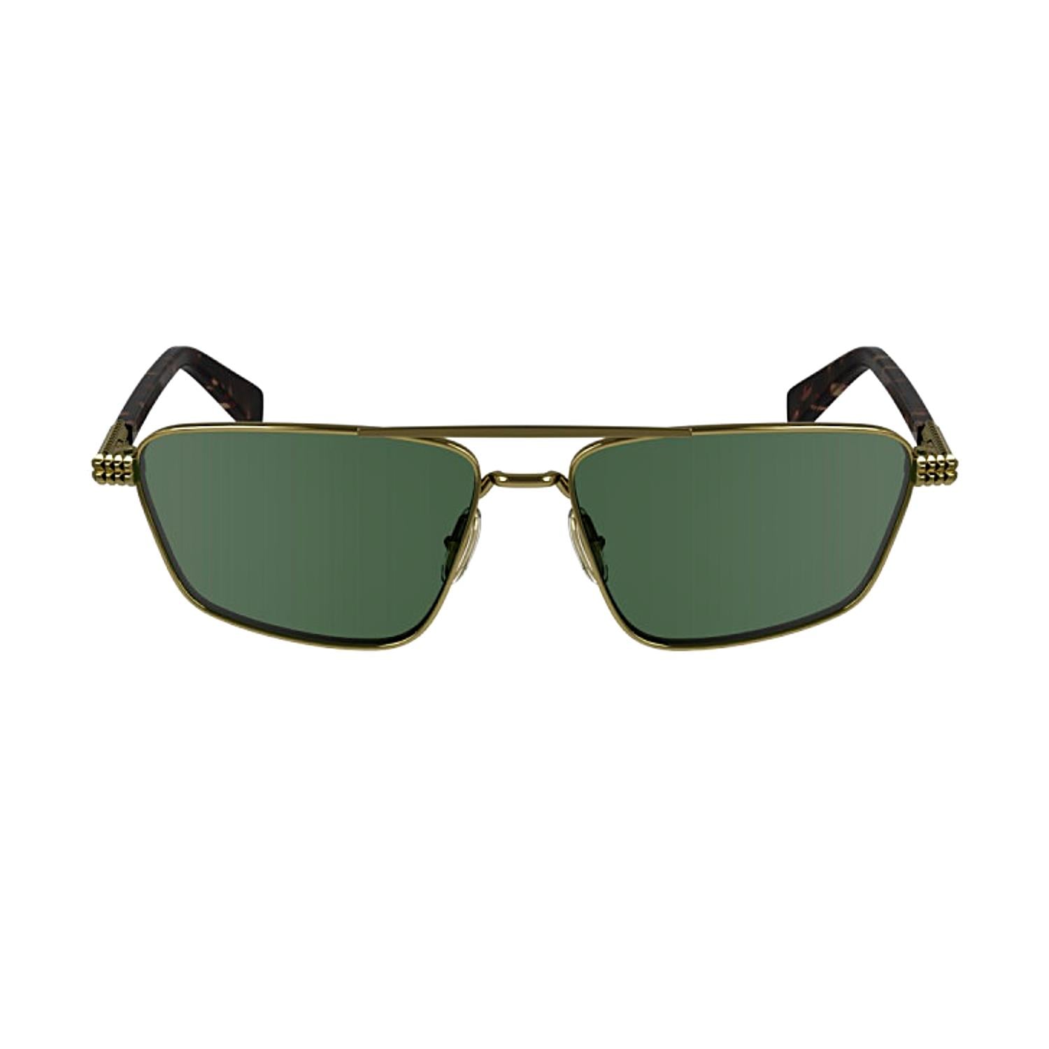 Lanvin LNV 133S 733 58 Unisex Dikdörtgen Gold Metal Güneş Gözlüğü