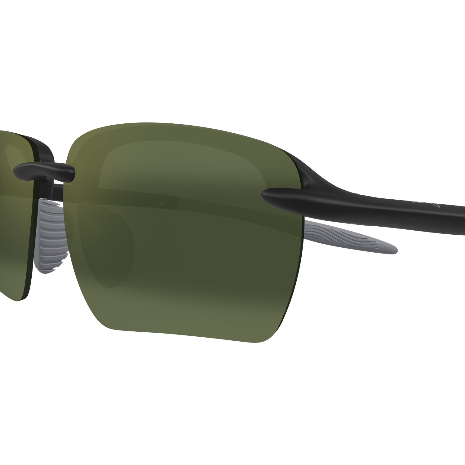 Maui Jim MJ 0337SA 00102 60 Erkek Polarize Dikdörtgen Siyah Kemik Güneş Gözlüğü