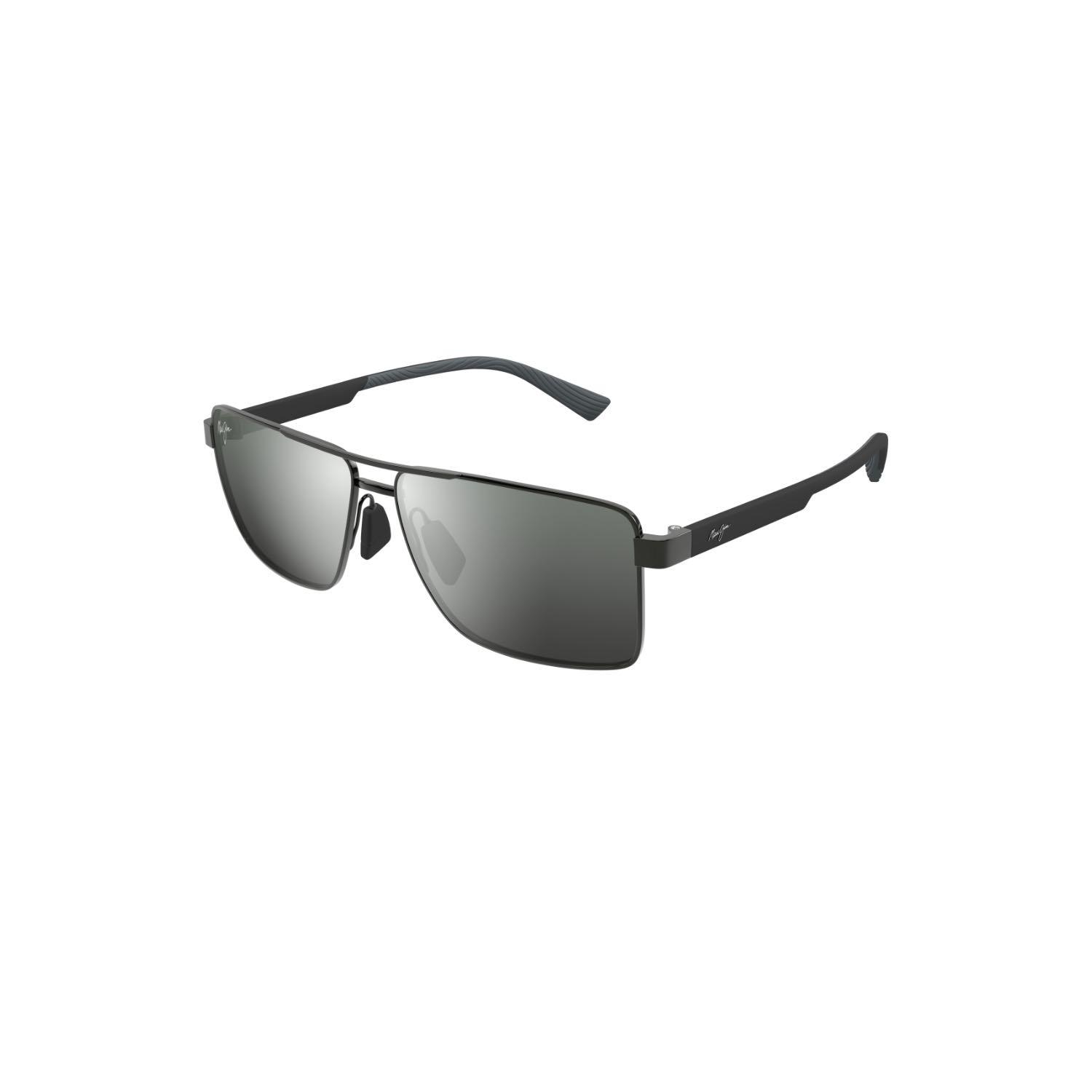 Maui Jim MJ 0621S 001 02 60 Polarize Erkek Pilot Siyah Metal Güneş Gözlüğü
