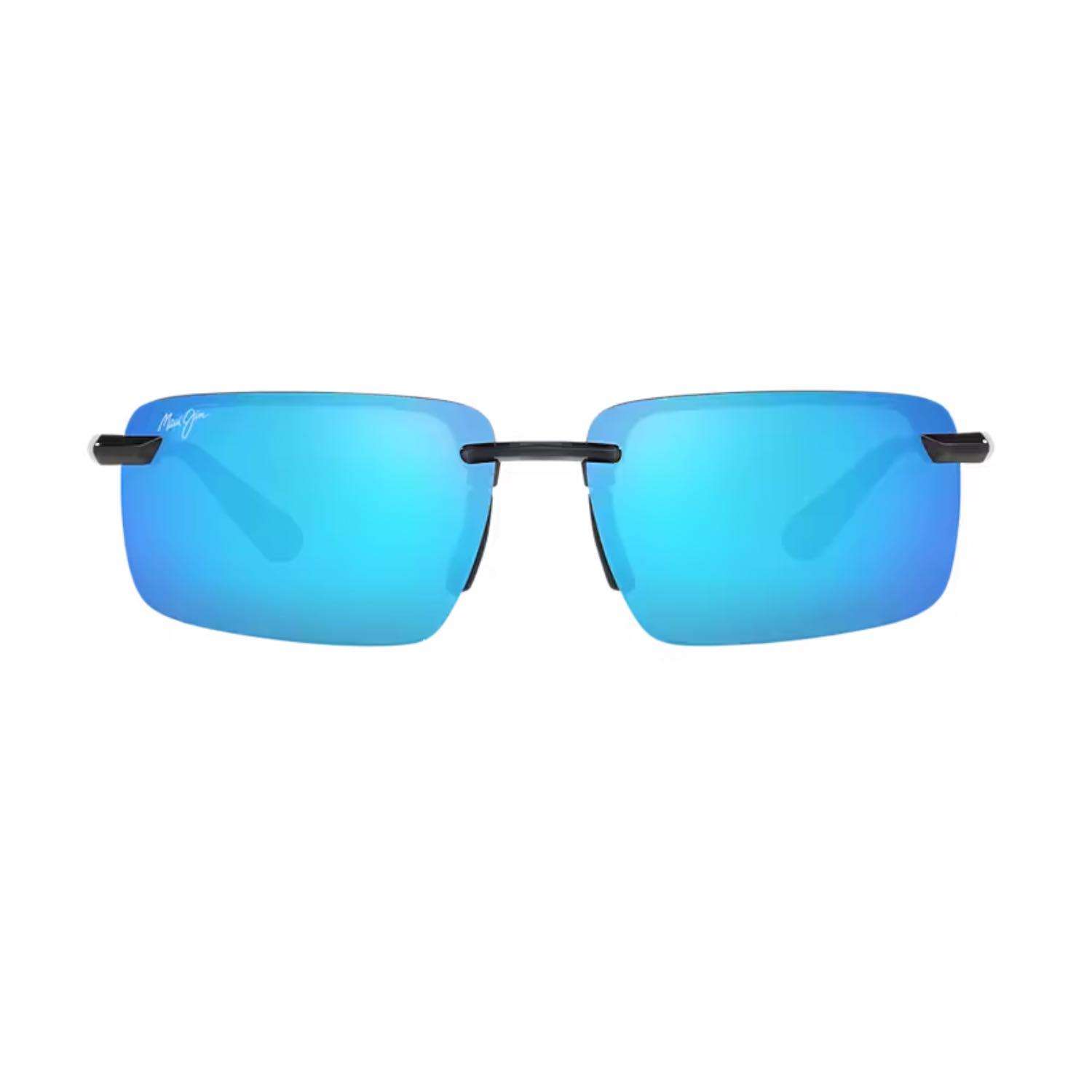 Maui Jim MJ 0626S 003 02 61 Polarize Unisex Dikdörtgen Füme Kemik Güneş Gözlüğü
