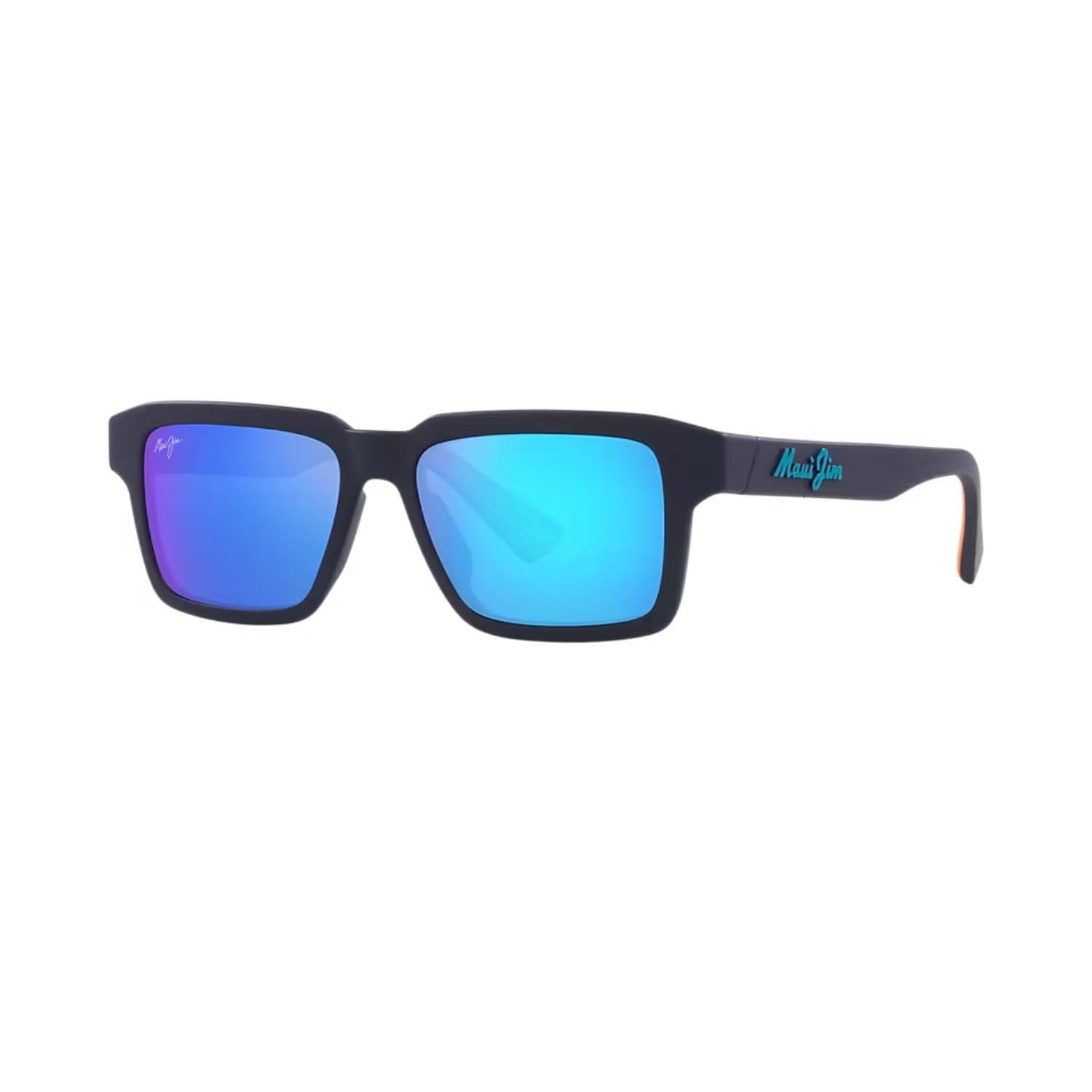 Maui Jim MJ 0635S 004 03 53 Polarize Unisex Kare Lacivert Kemik Güneş Gözlüğü