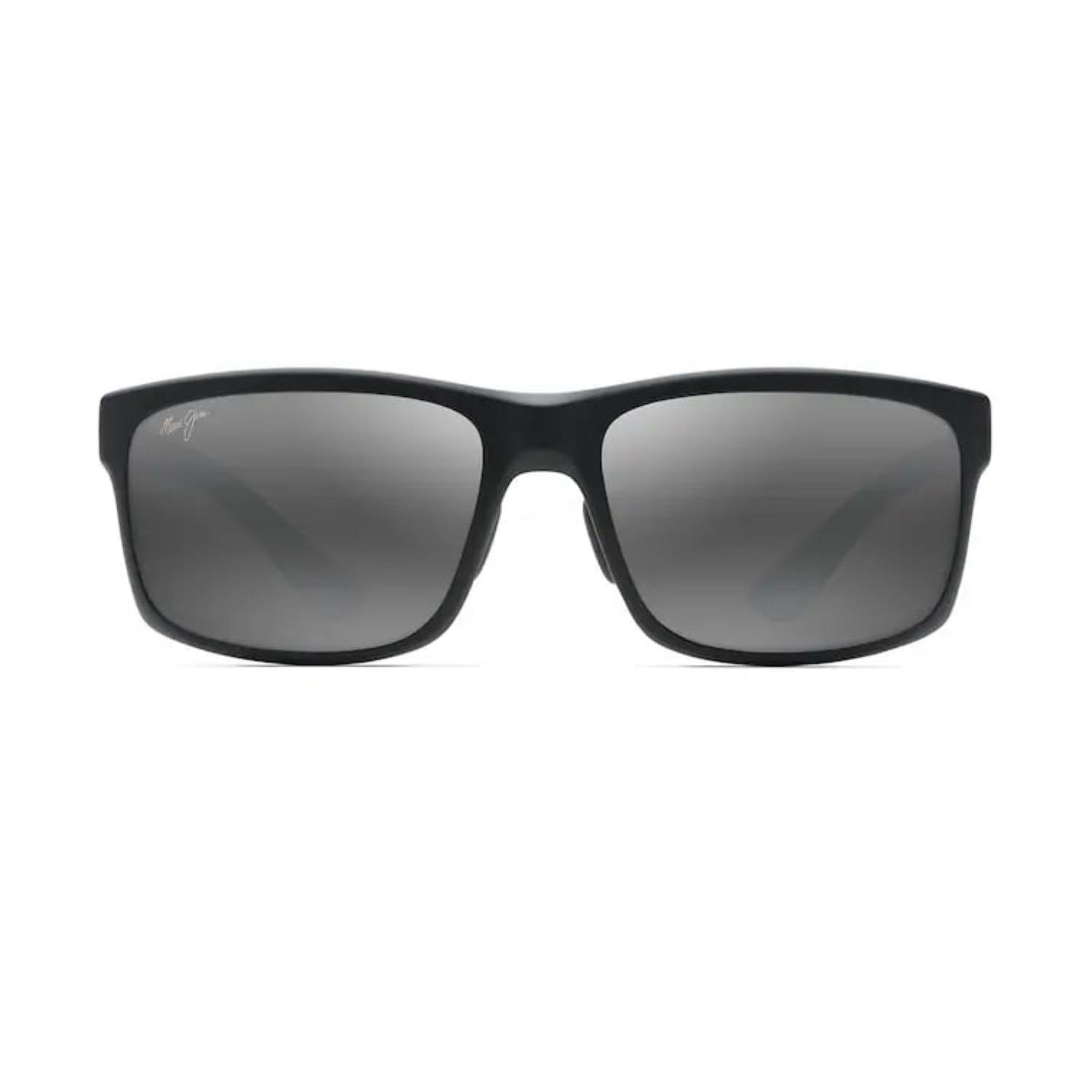 Maui Jim MJ0439S 001(2M) 58 Polarize Erkek Dikdörtgen Siyah Kemik Güneş Gözlüğü