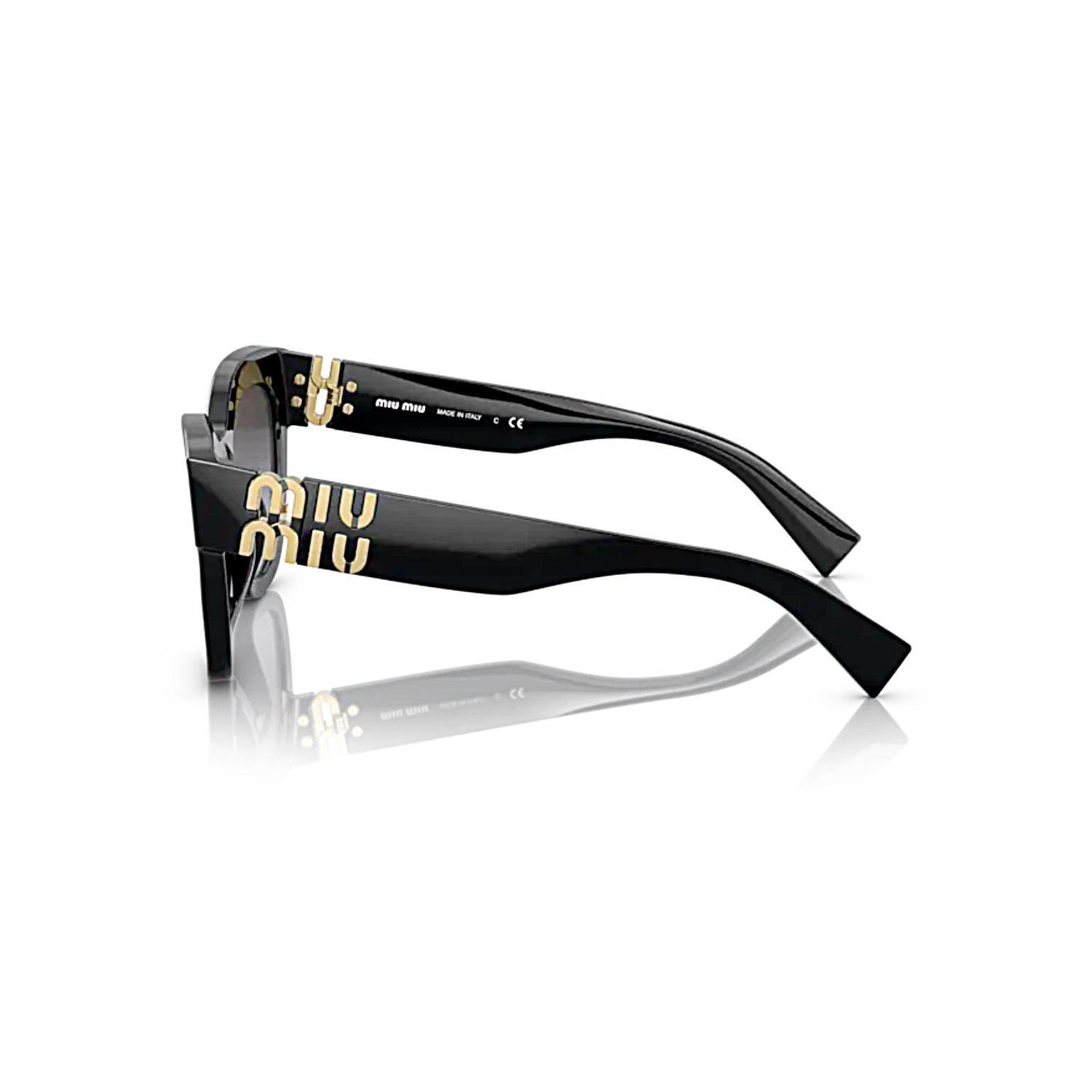 Miu Miu 01YS 1AB5D1 51 Kadın Siyah Cat Eye Kemik Güneş Gözlüğü