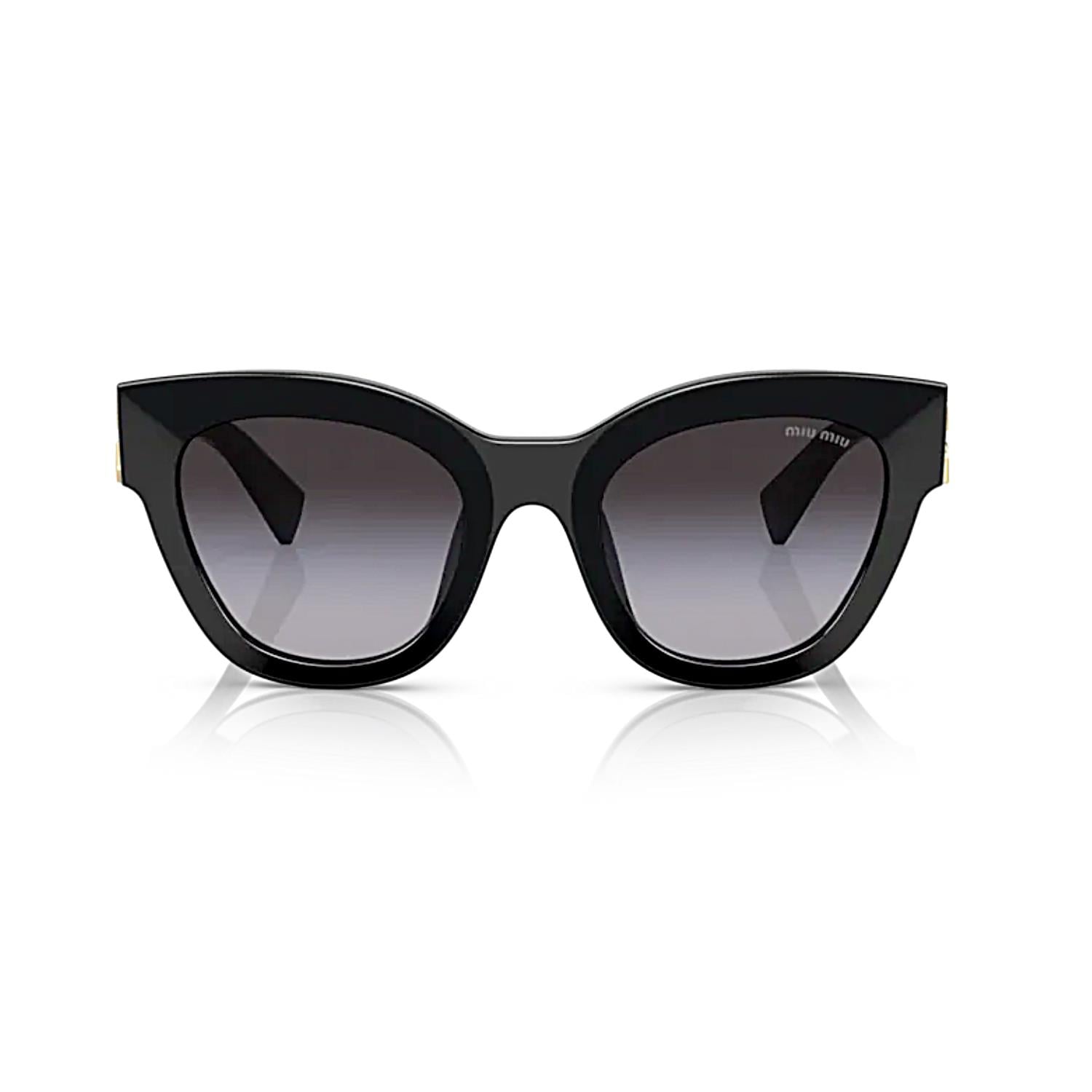 Miu Miu 01YS 1AB5D1 51 Kadın Siyah Cat Eye Kemik Güneş Gözlüğü