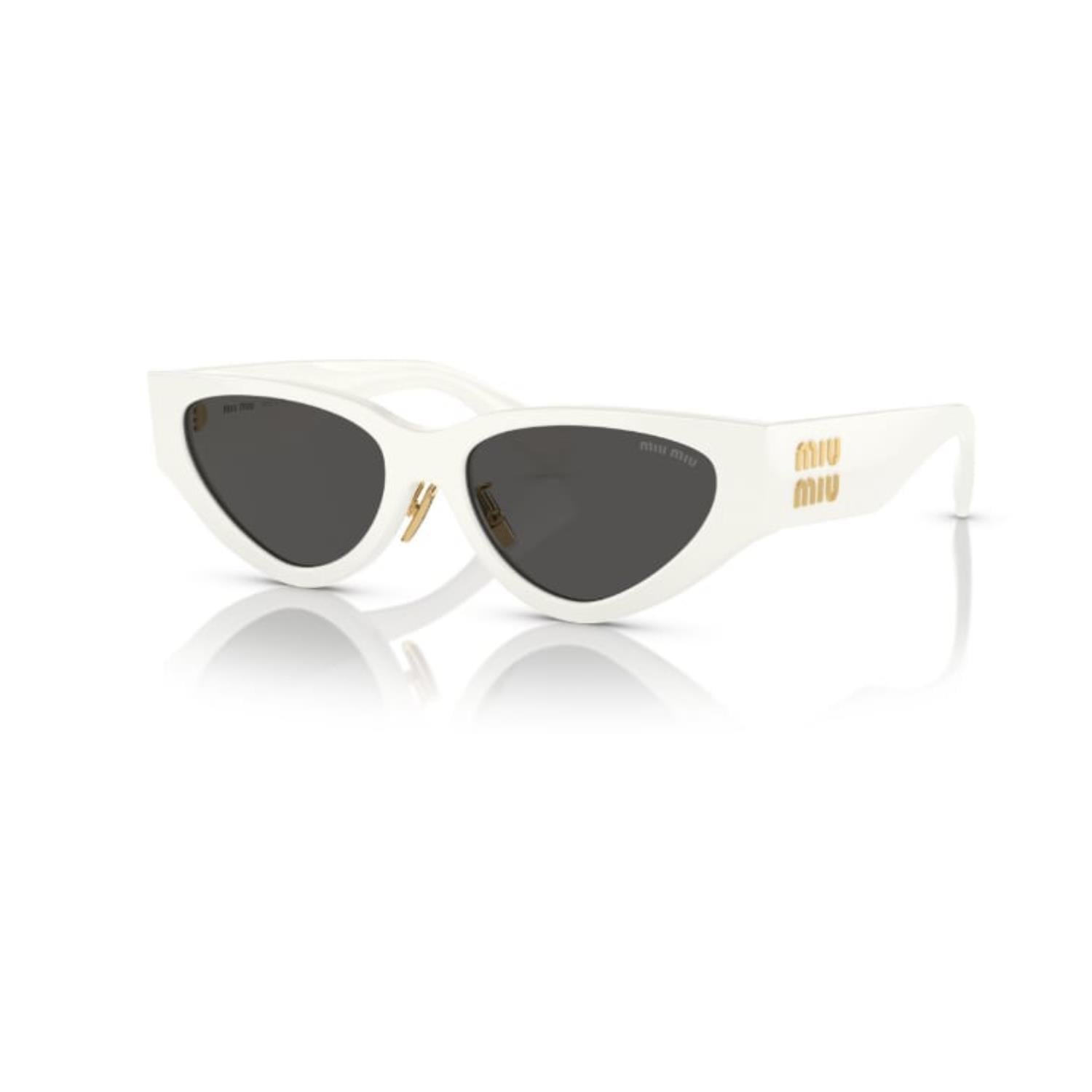 Miu Miu 03ZS 1425S0 54 Kadın Cat Eye Beyaz Kemik Güneş Gözlüğü