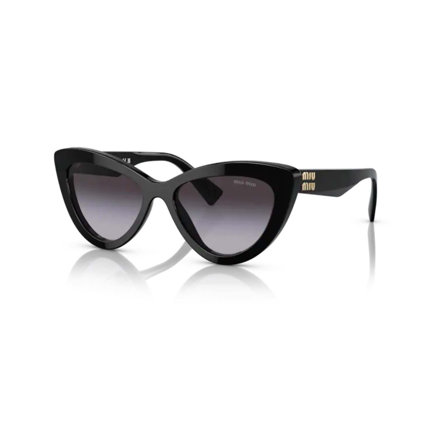 Miu Miu 04YS 1AB5D1 54 Kadın Siyah Cat Eye Kemik Güneş Gözlüğü