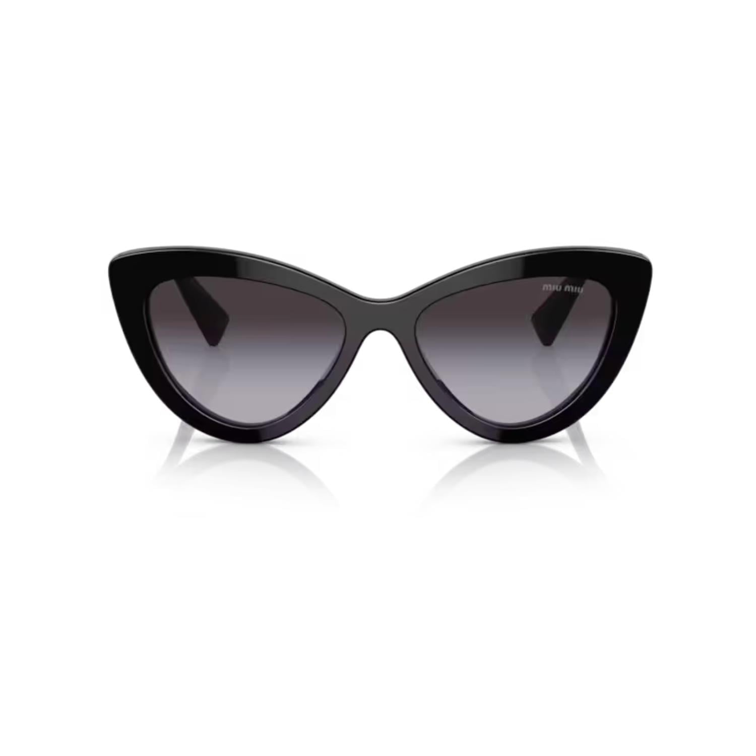 Miu Miu 04YS 1AB5D1 54 Kadın Siyah Cat Eye Kemik Güneş Gözlüğü