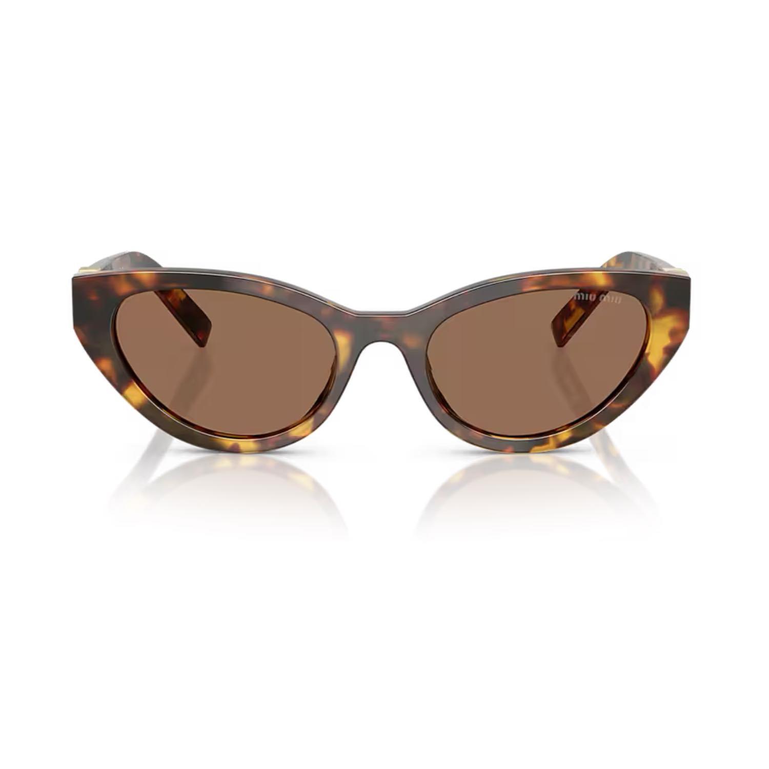 MIU MIU A04S 14L60M 54 Kadın Cat Eye Kırçıllı Kahverengi Kemik Güneş Gözlüğü