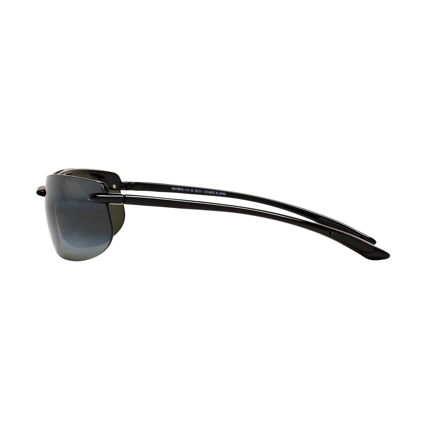 Maui Jim MJ 0412S 00102 70 Erkek Polarize Yastık Siyah Kemik Güneş Gözlüğü
