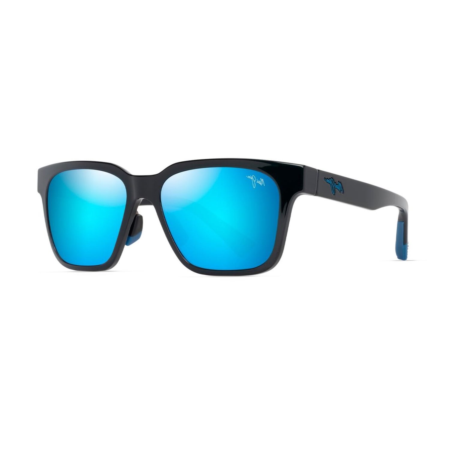 Maui Jim MJ 0631S 00102 56 Erkek Polarize Kare Aynalı Siyah Kemik Güneş Gözlüğü