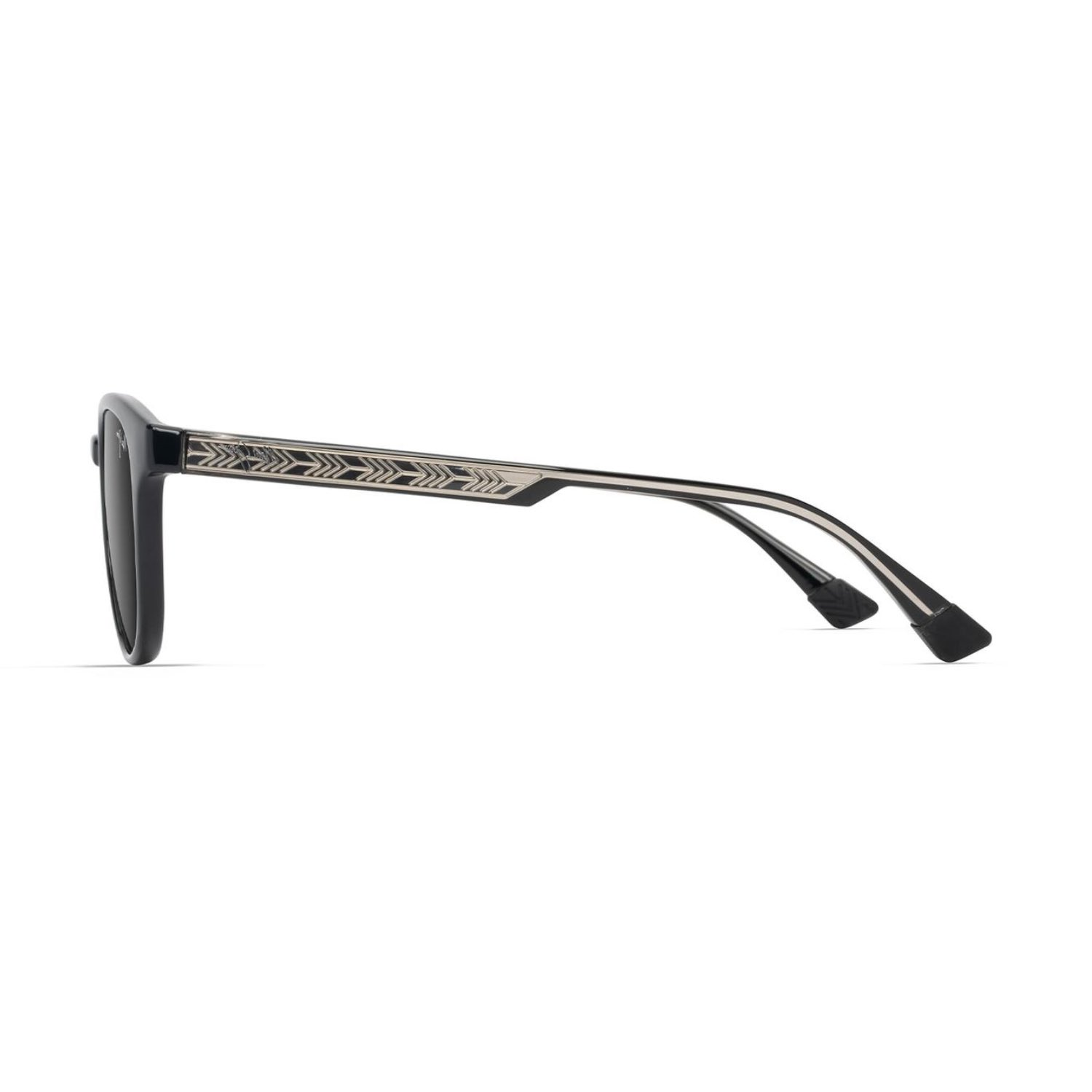 Maui Jim MJ 0636S 00114 50 Unisex Polarize Degrade Siyah Oval Kemik Güneş Gözlüğü