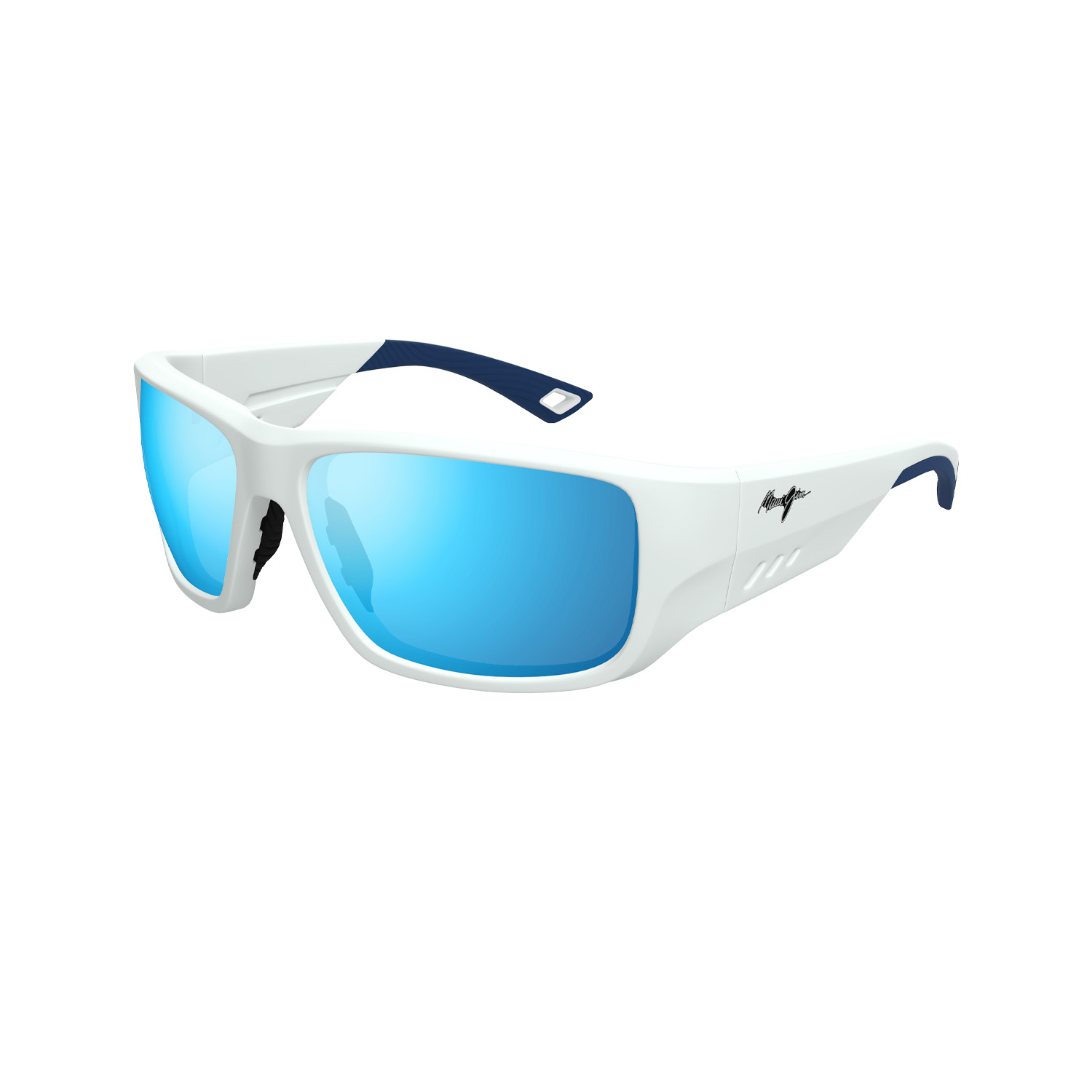 Maui Jim MJ 0664SA 00205 62 Erkek Polarize Aynalı Yastık Beyaz Kemik Güneş Gözlüğü