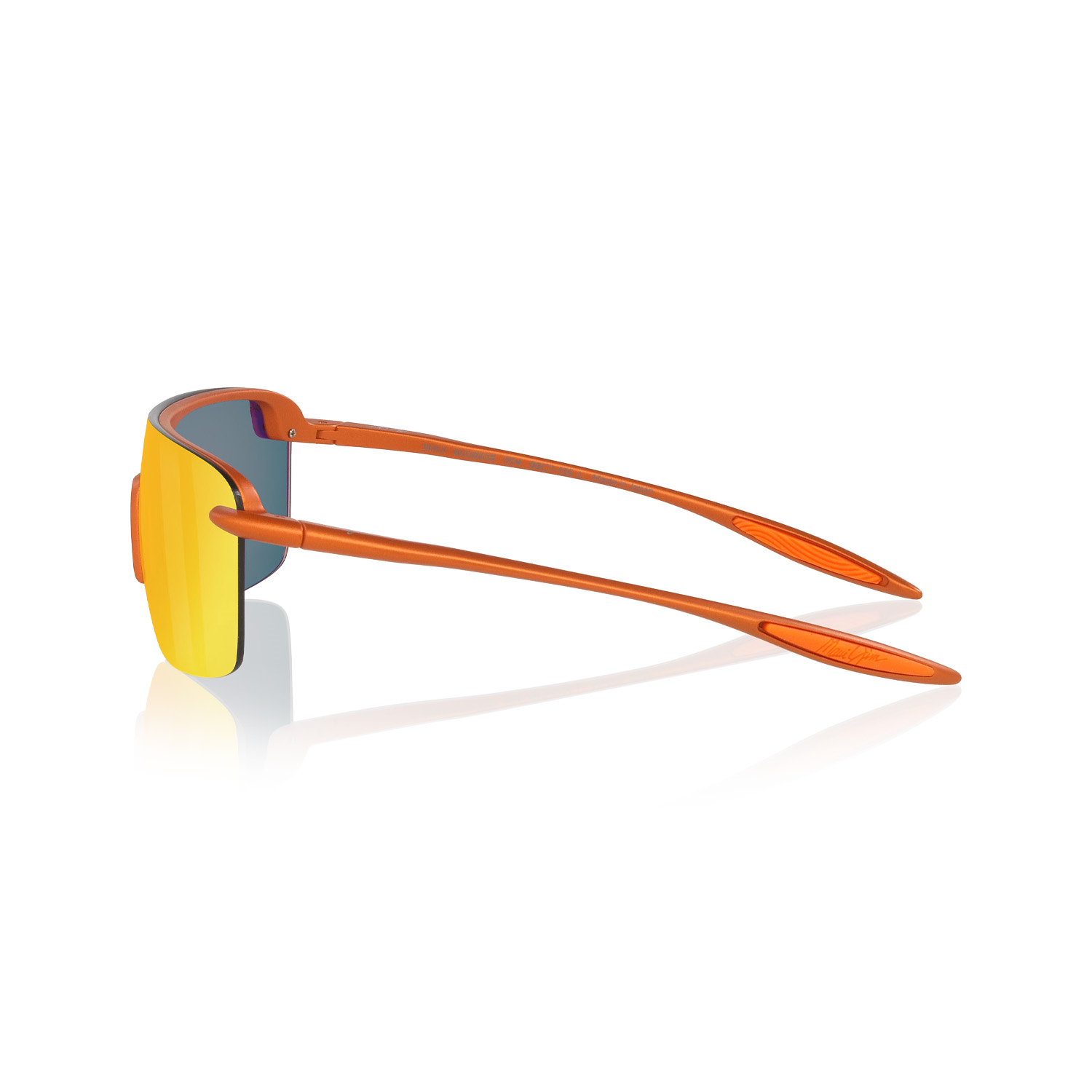 Maui Jim MJ 0680S 00429 99 Unisex Polarize Geometrik Aynalı Outdoor Turuncu Kemik Güneş Gözlüğü