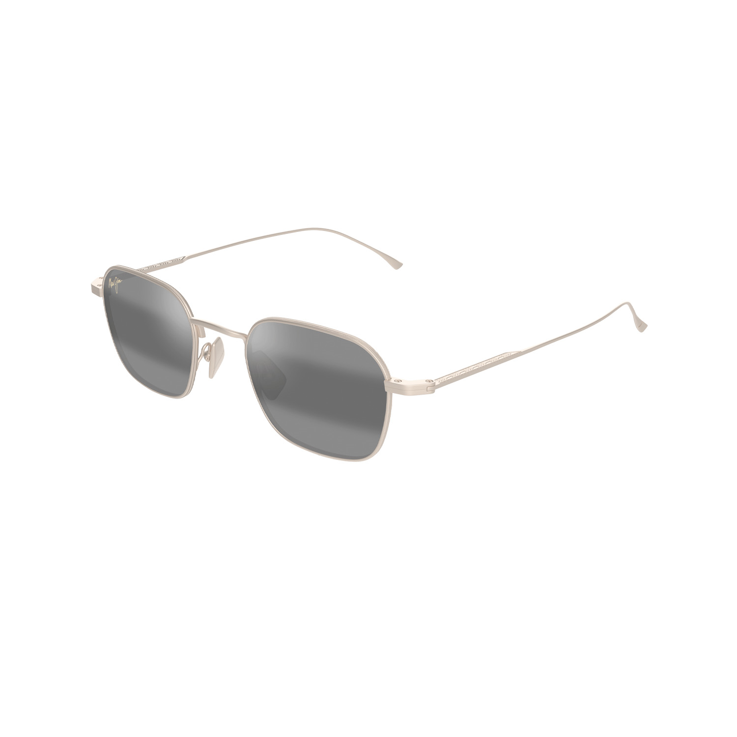 Maui Jim MJ 0690S 00116 48 Unisex Kare Polarize Gold Aynalı Metal Güneş Gözlüğü