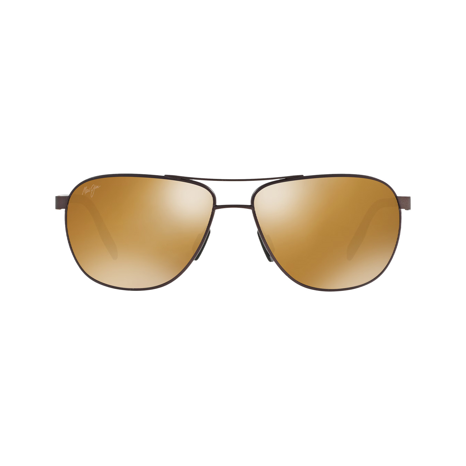 Maui Jim MJ 0728S 00201M 61 Erkek Polarize Geometrik Aynalı Kahverengi Metal Güneş Gözlüğü