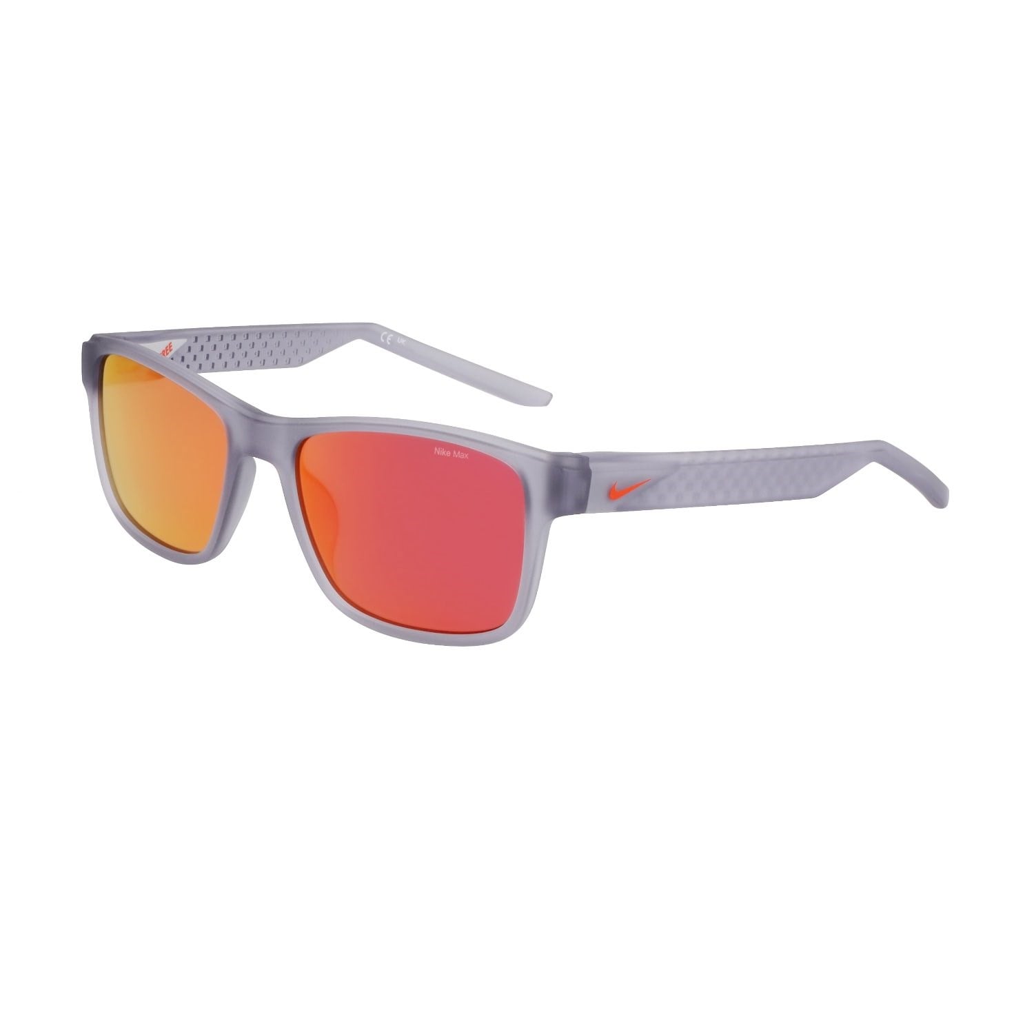 NIKE Livefree Classic EV24011 012 53 Unisex Dikdörtgen Gri Aynalı Kemik Güneş Gözlüğü