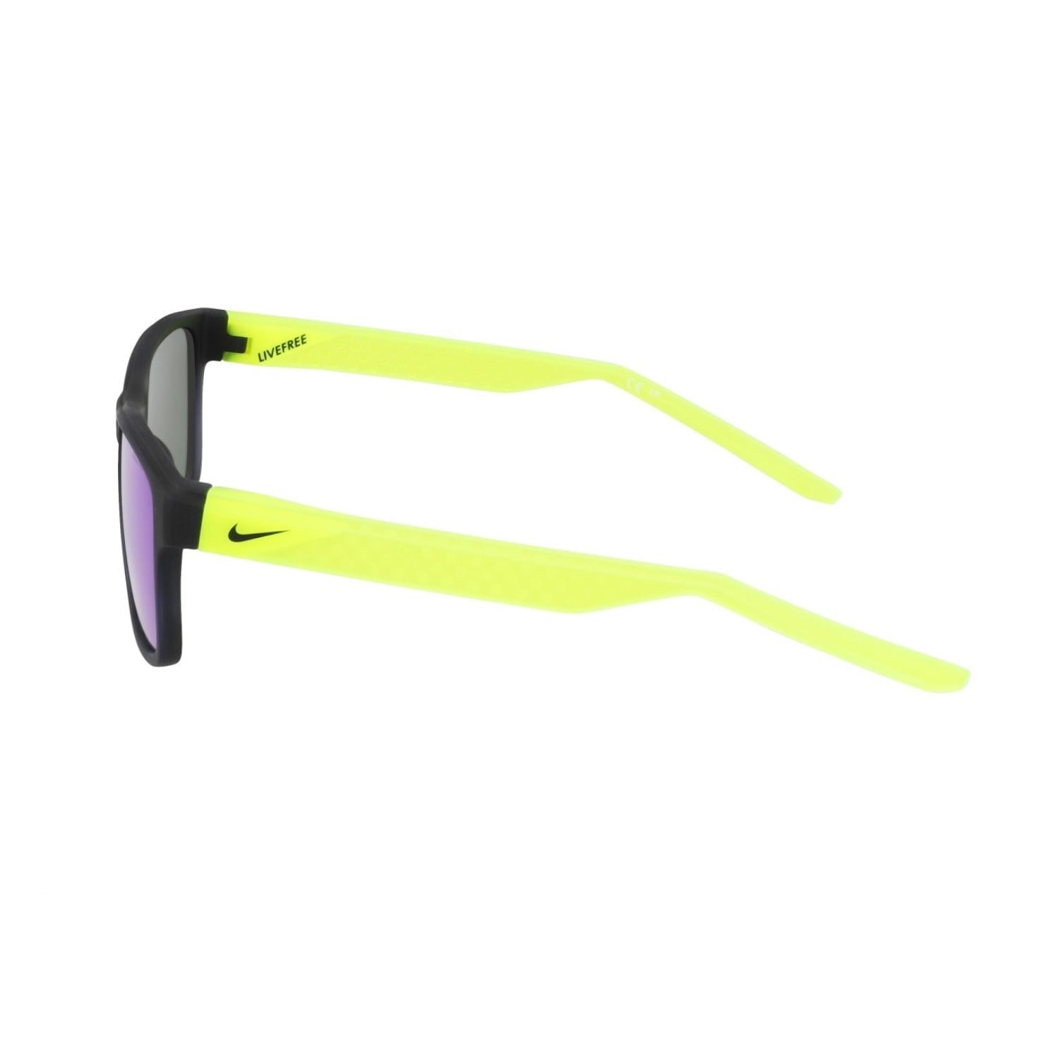 NIKE Livefree Classic N IU4699XN 003 53 Unisex Dikdörtgen Siyah Aynalı Kemik Güneş Gözlüğü