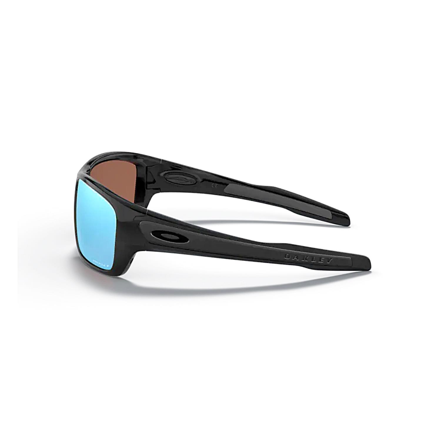 Oakley 9263 926314 63 Turbine Outdoor Polarize Aynalı Dikdörtgen Parlak Siyah Güneş Gözlüğü