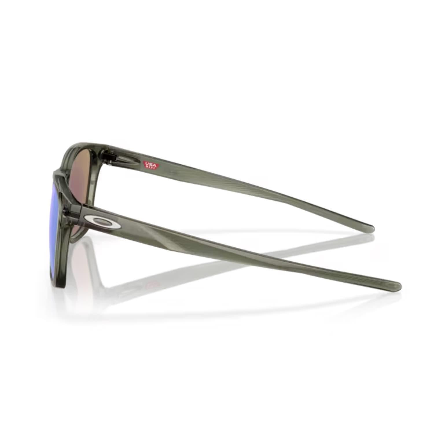 Oakley 0OO 9018 901819 55 Ojector Prizm Aynalı Dikdörtgen Yeşil Kemik Güneş Gözlüğü