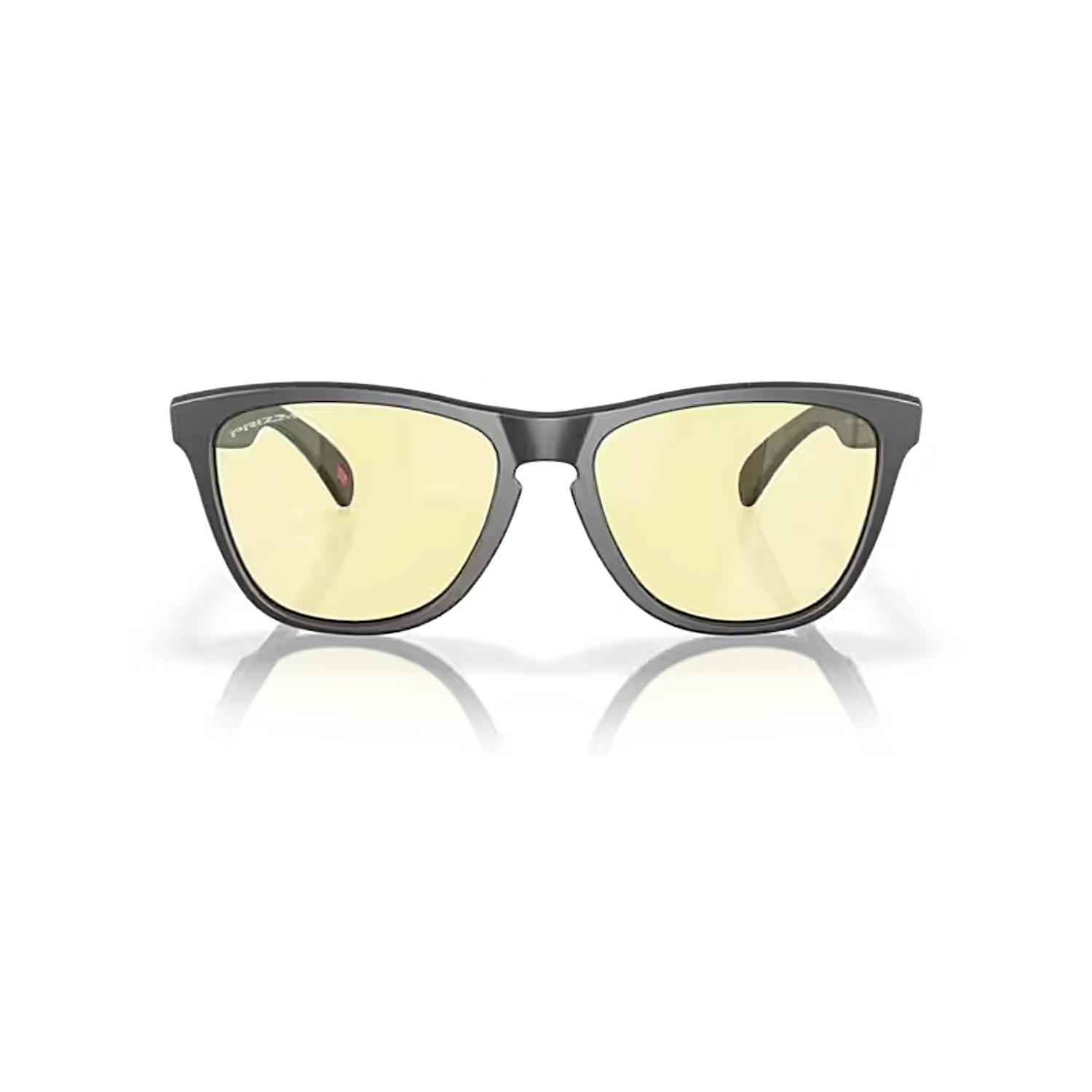 Oakley 9013 9013L4 55 Frogskins E-Sporcu Erkek Aynalı Kare Siyah Güneş Gözlüğü