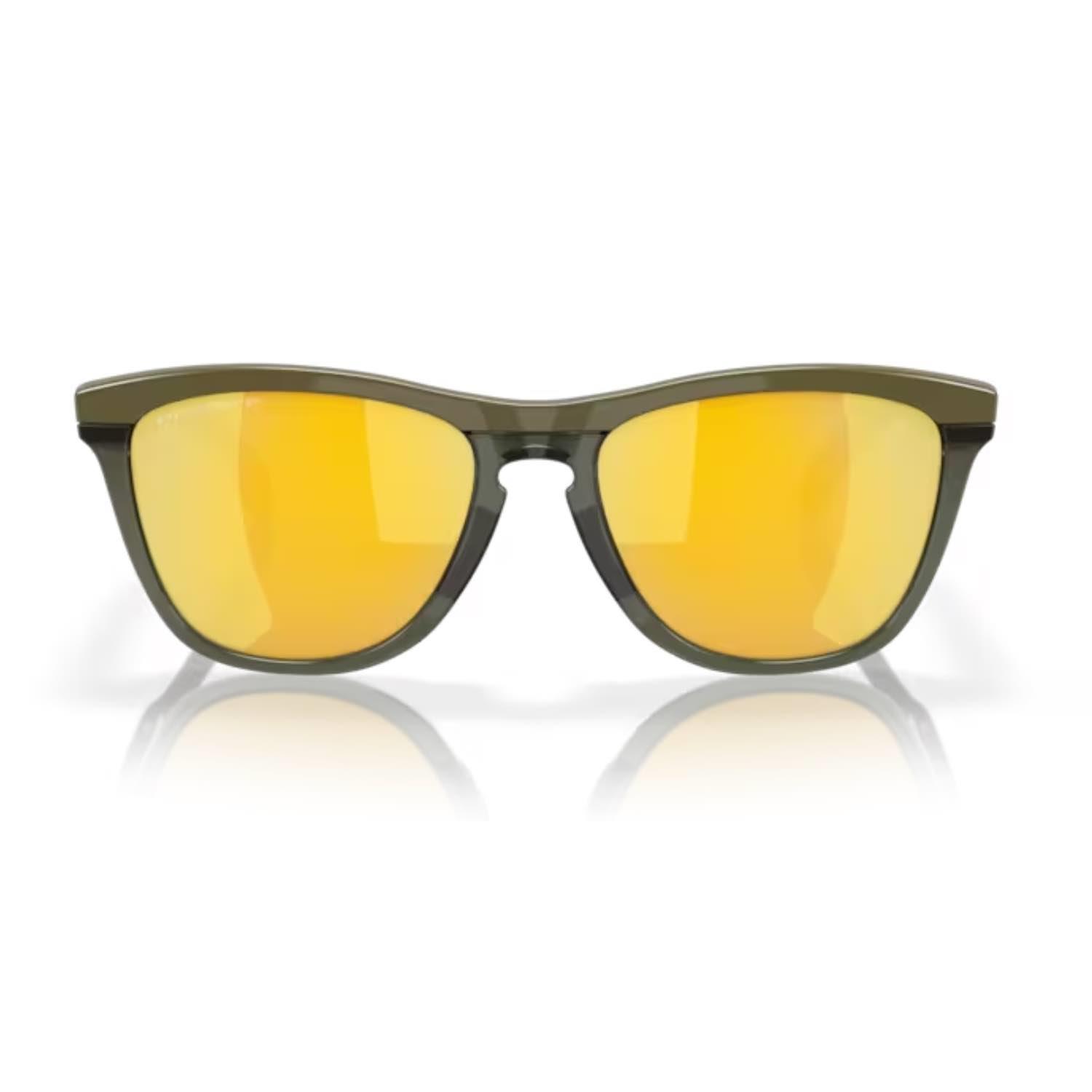 Oakley 0OO9284 928408 55 Frogskins Range Yuvarlak Yeşil Kemik Güneş Gözlüğü