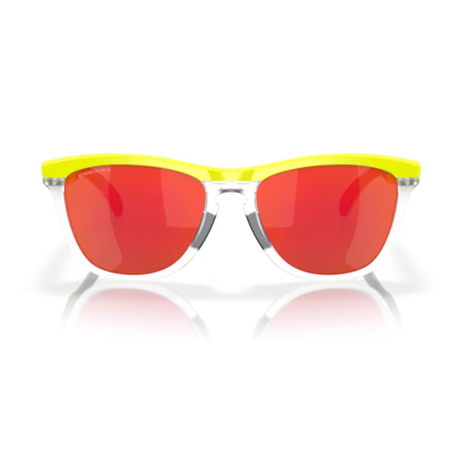Oakley 0OO9284 928415 55 Frogskins range Erkek Yuvarlak Sarı Kemik Güneş Gözlüğü