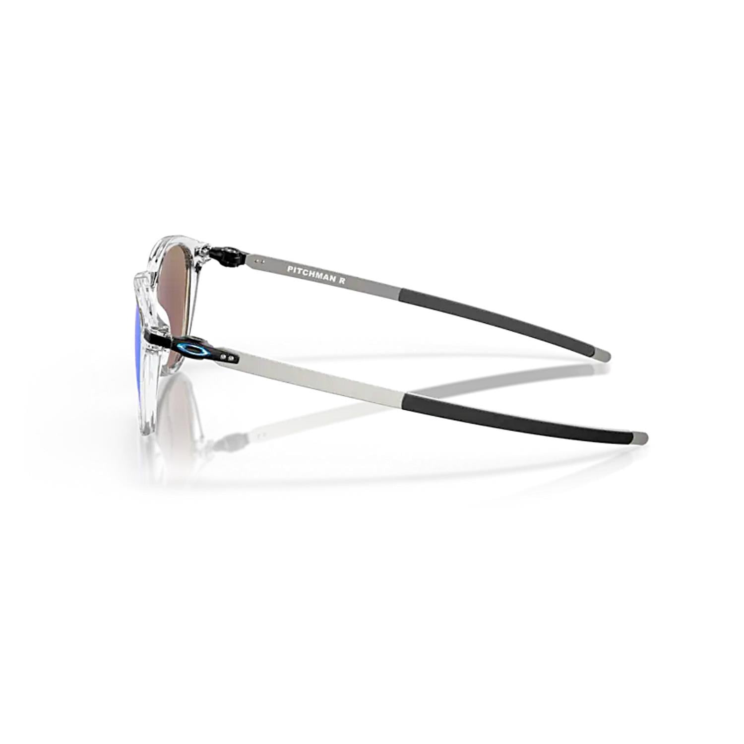 Oakley 9439 943904 50 Pitchman R Erkek Aynalı Yuvarlak Şeffaf Kemik Güneş Gözlüğü 