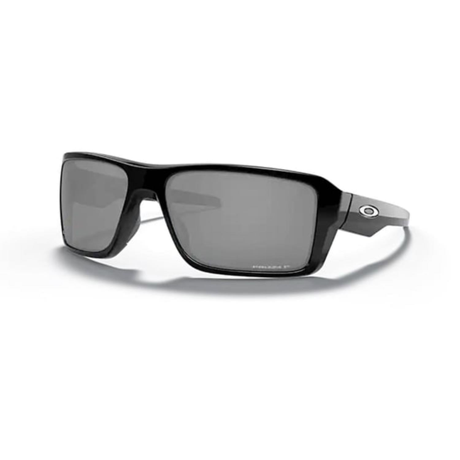 Oakley 9380 938008 66 Double Edge Outdoor Polarize Aynalı Erkek Dikdörtgen Parlak Siyah Güneş Gözlüğü 