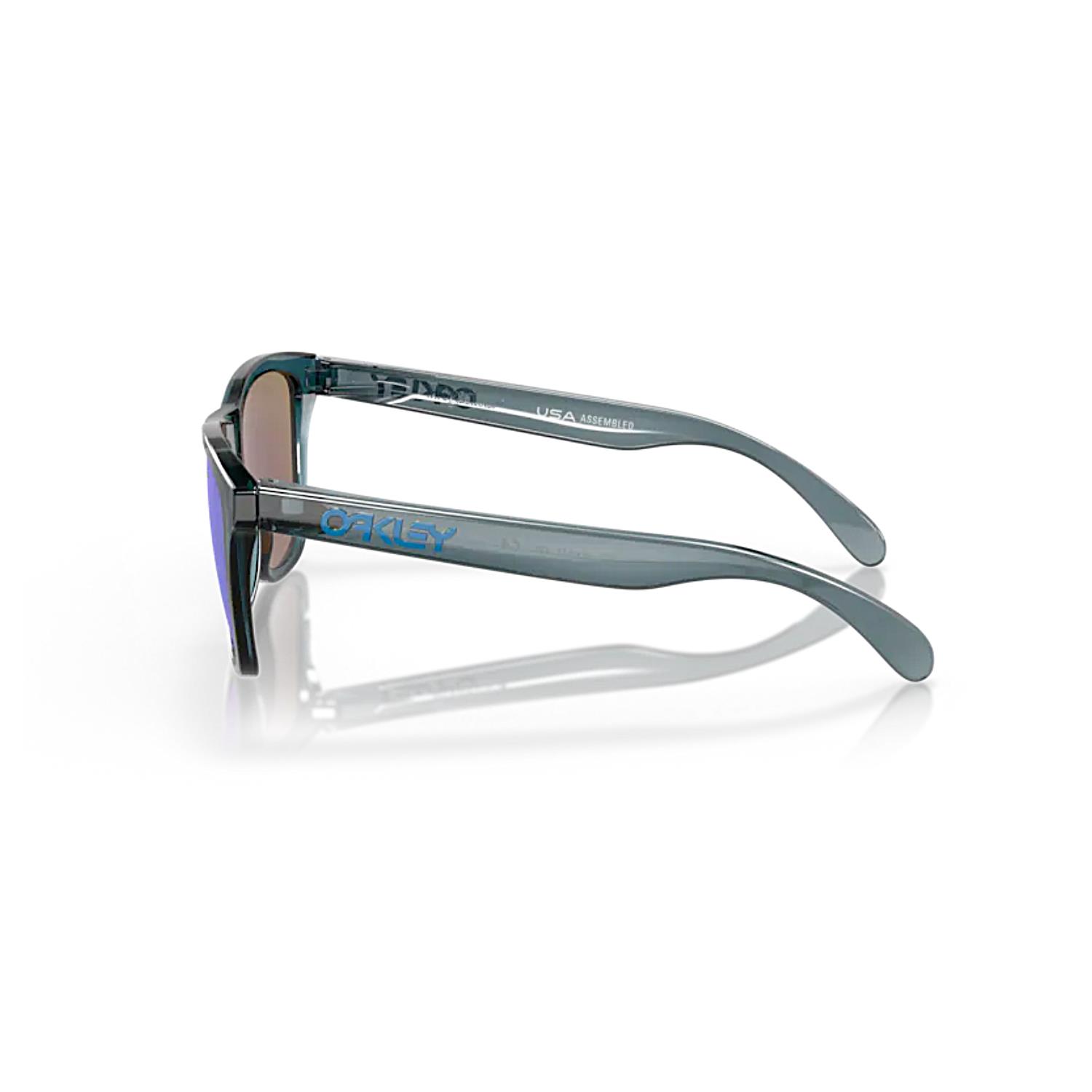 Oakley OAK 9013 9013F6 55 Frogskins Prizm Polarize Aynalı Kare Kristal Siyah Güneş Gözlüğü