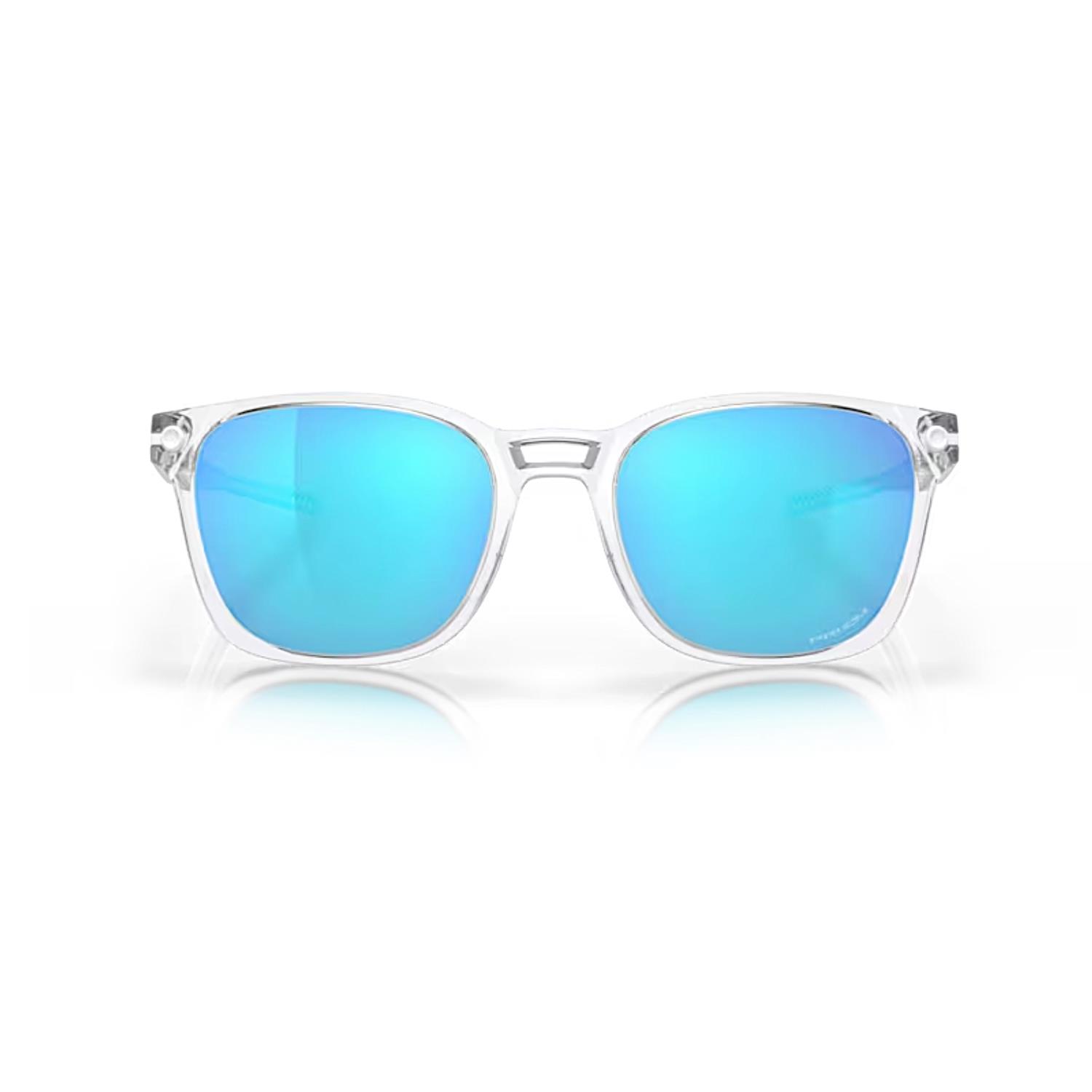 Oakley OAK 9018 901802 55 Ojector Aynalı Erkek Kare Şeffaf Kemik Güneş Gözlüğü  