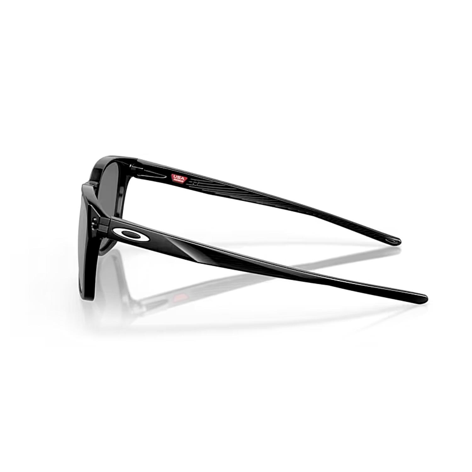 Oakley OAK 9018 901804 55 Ojector Aynalı Polarize Erkek Kare Siyah Kemik Güneş Gözlüğü  