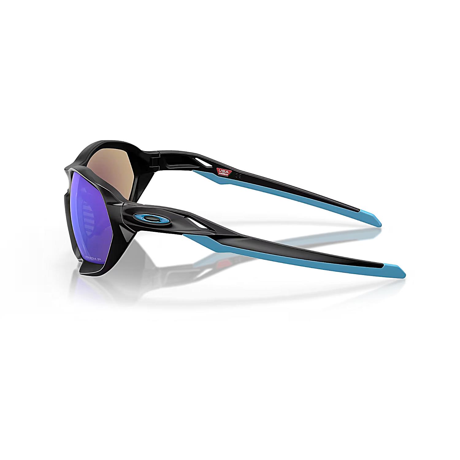 Oakley OAK 9019 901908 59 Plazma Outdoor Polarize Aynalı Geometrik Parlak Siyah Güneş Gözlüğü