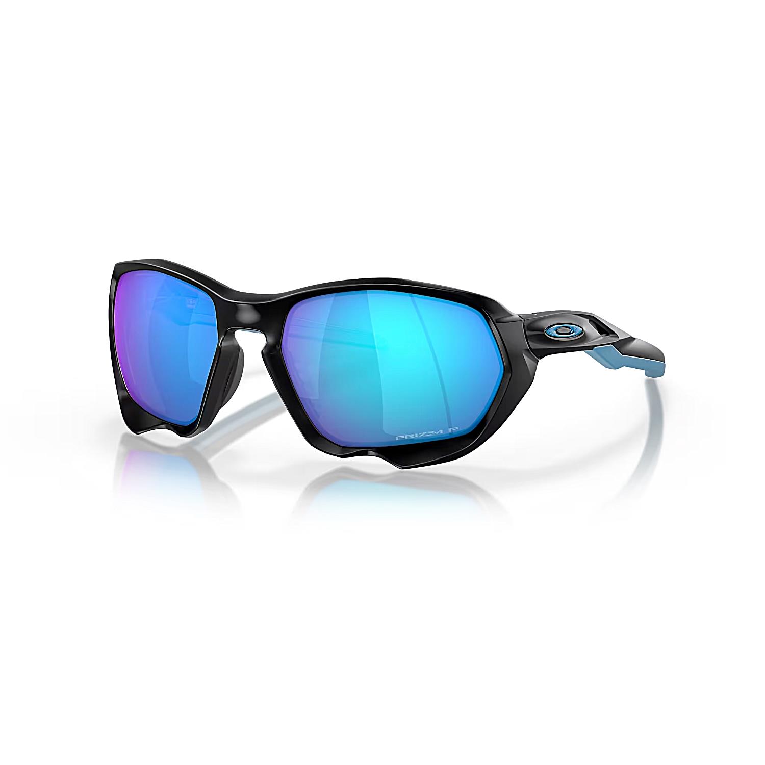 Oakley OAK 9019 901908 59 Plazma Outdoor Polarize Aynalı Geometrik Parlak Siyah Güneş Gözlüğü