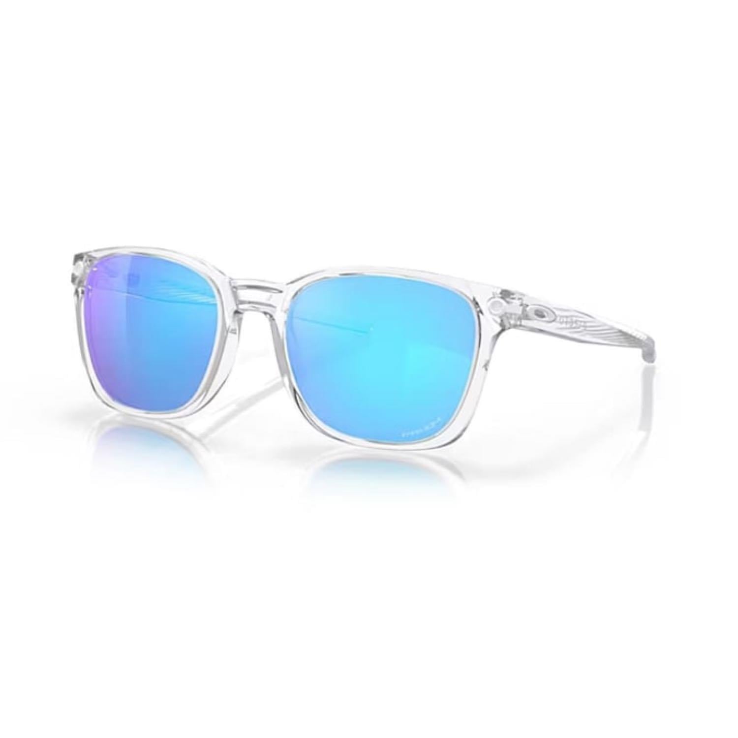 Oakley OAK 9018 901802 55 Ojector Aynalı Erkek Kare Şeffaf Kemik Güneş Gözlüğü  