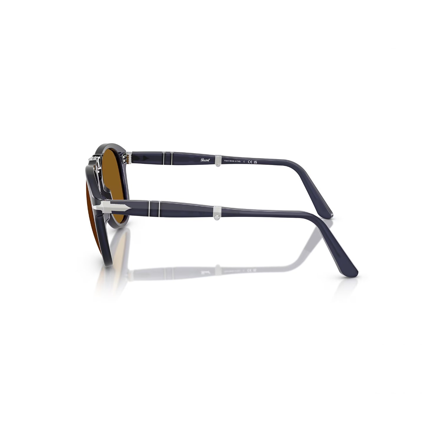Persol PO 0714 121733 54 Erkek Pilot Mavi Katlanabilir Kemik Güneş Gözlüğü