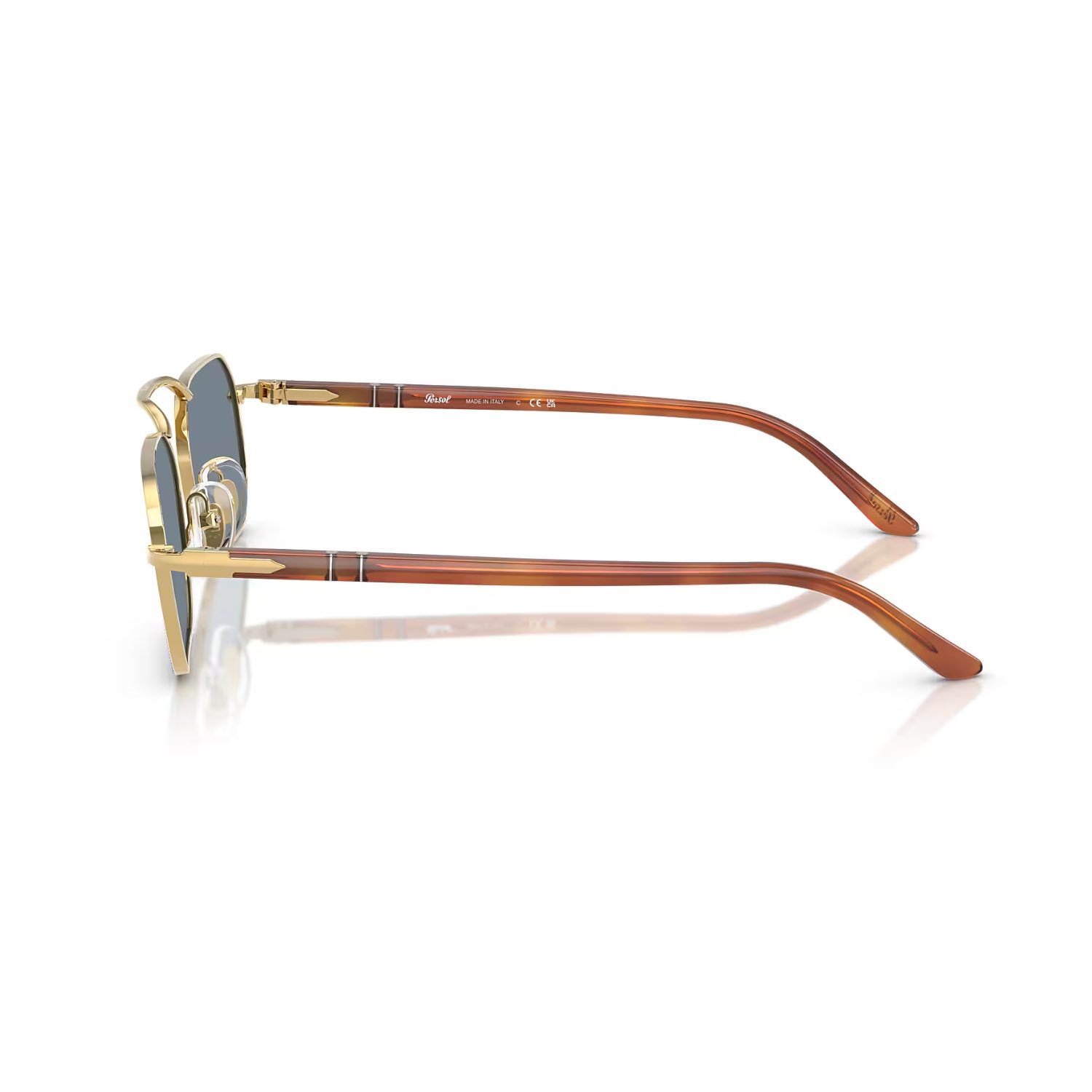 Persol PO 1020S 113256 57 Unisex Dikdörtgen Gold Metal Güneş Gözlüğü