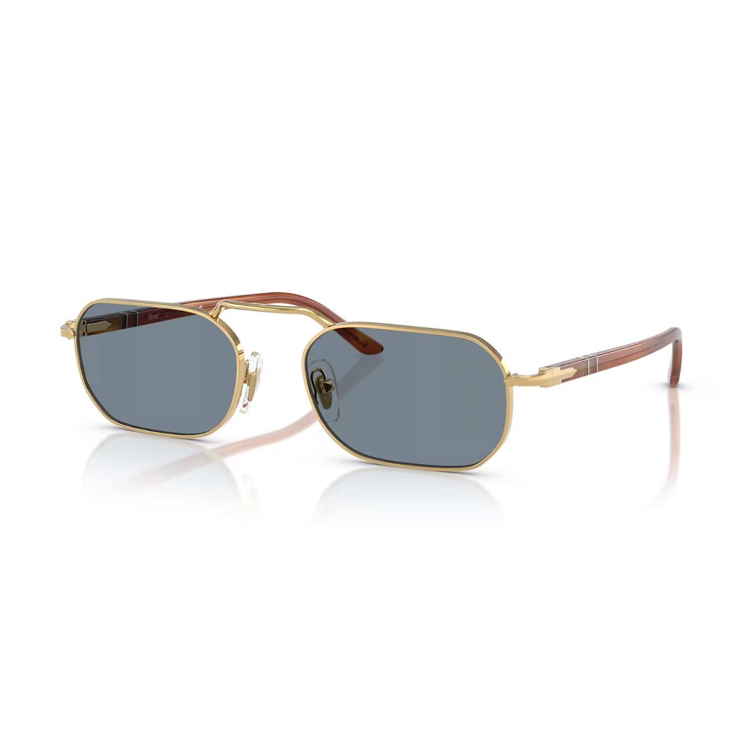 Persol PO 1020S 113256 57 Unisex Dikdörtgen Gold Metal Güneş Gözlüğü