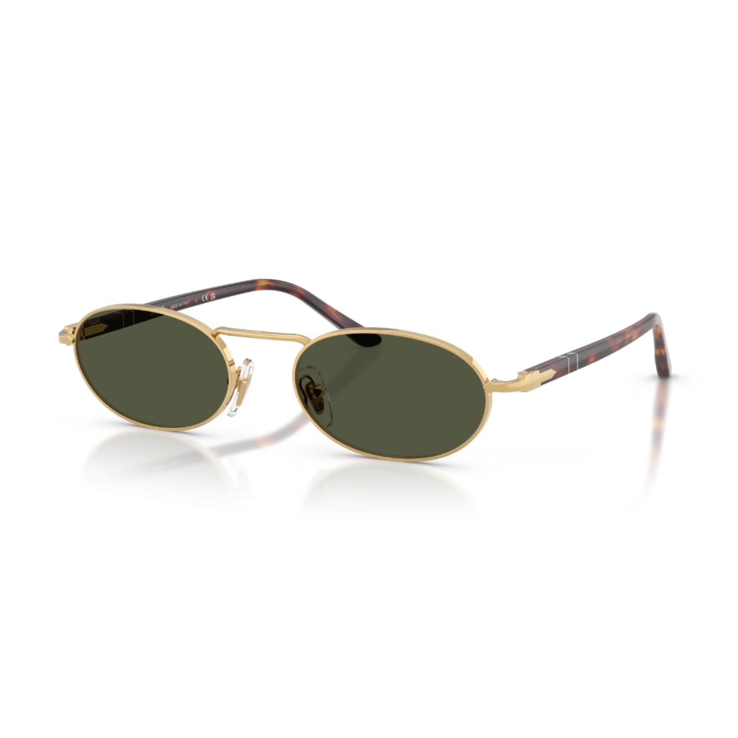 Persol PO 1023S 51531 55 Unisex Oval Gold Metal Güneş Gözlüğü