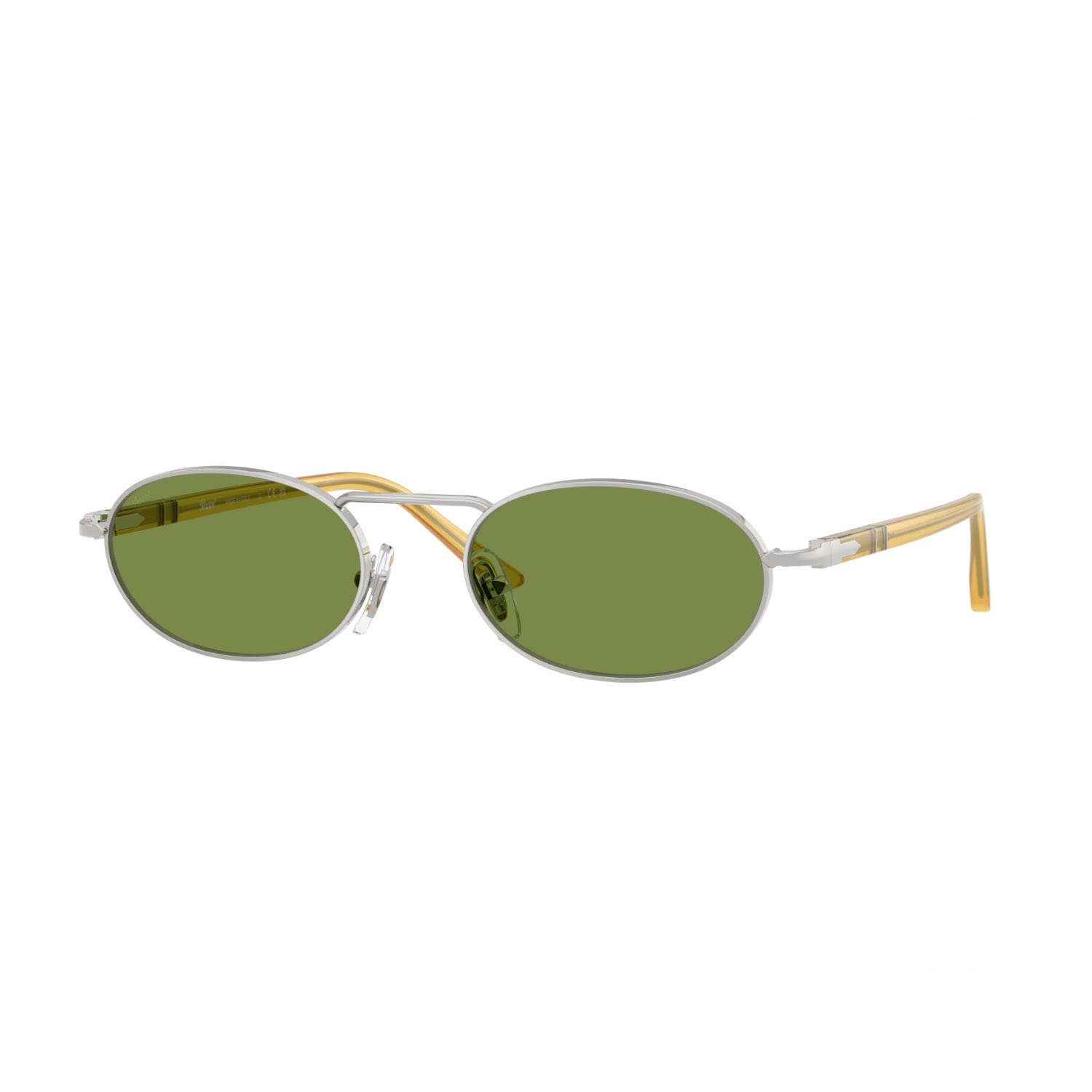 Persol PO 1023S 5184E 55 Unisex Oval Gümüş Metal Güneş Gözlüğü