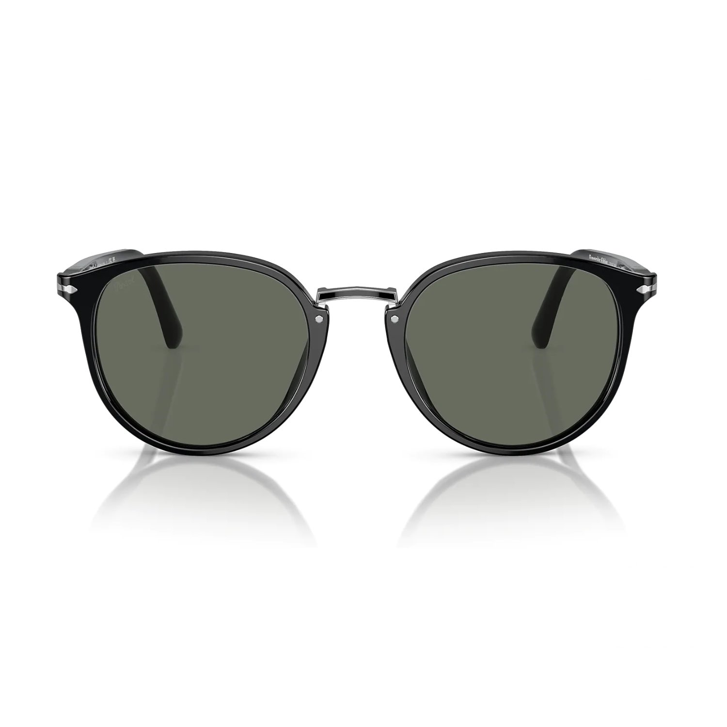 Persol PO 3210S 9531 51 Unisex Oval Siyah Kemik Güneş Gözlüğü