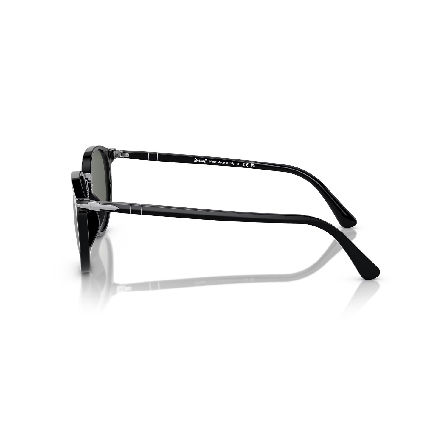 Persol PO 3210S 9531 51 Unisex Oval Siyah Kemik Güneş Gözlüğü